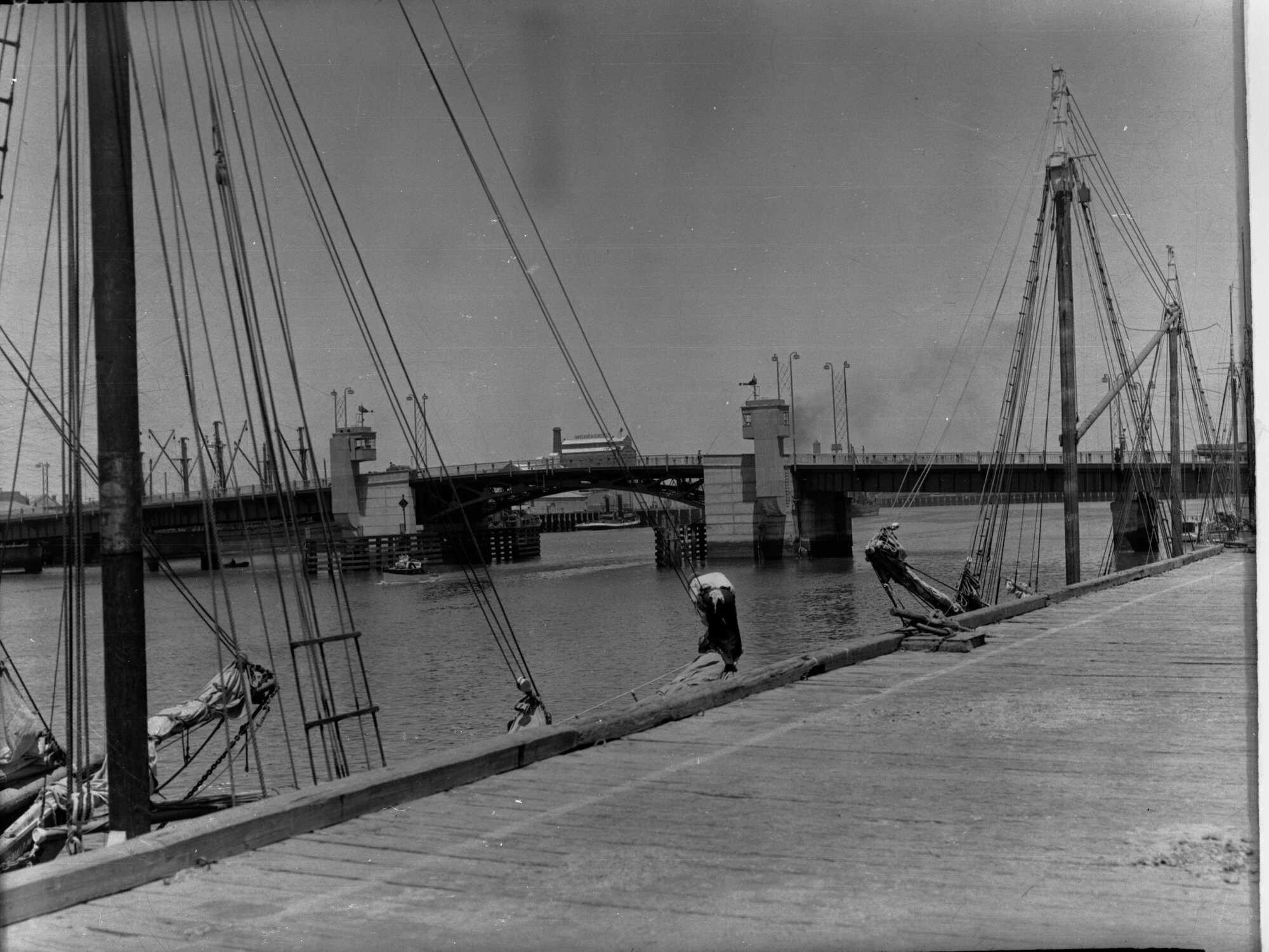 Port Adelaide River Showing Bridge