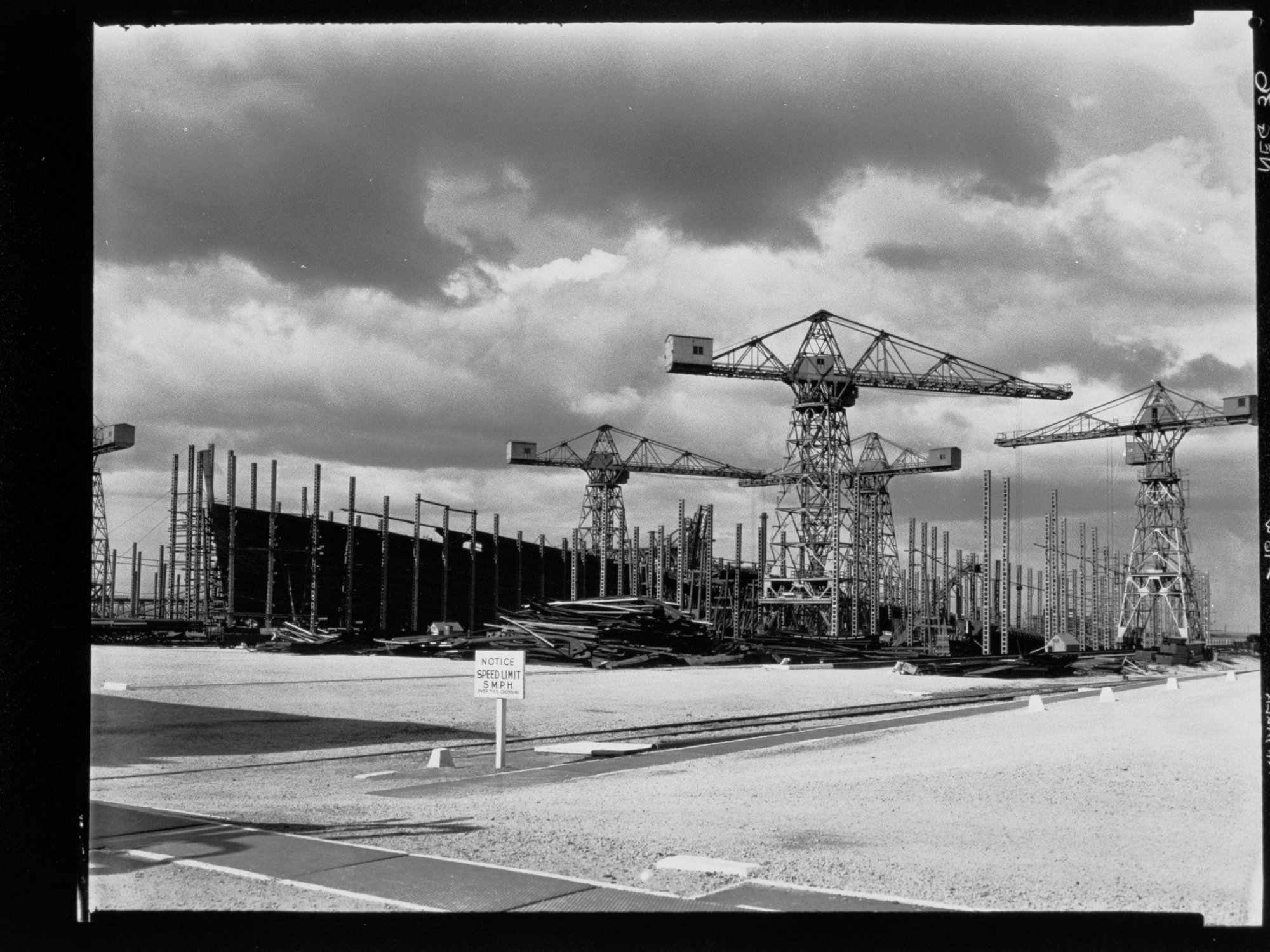 Whyalla - cranes at industrial site