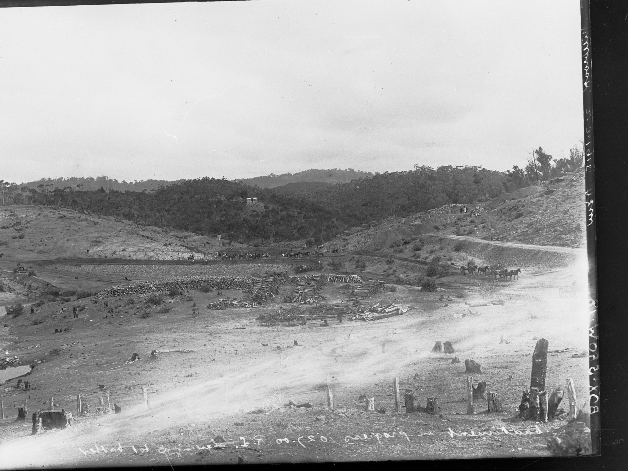 Construction of Millbrook Reservoir (Dam), South Australia