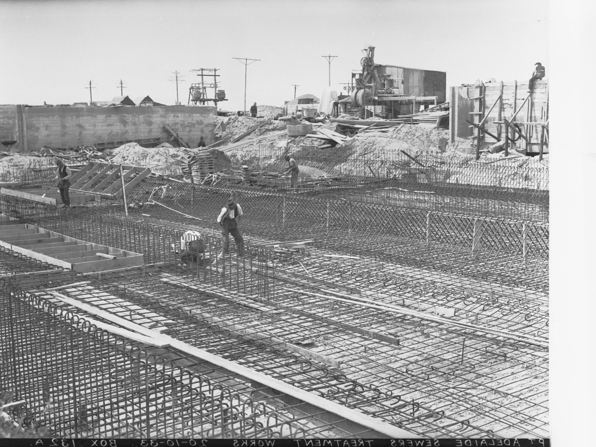 Men Laying Foundation for Port Adelaide Sewers