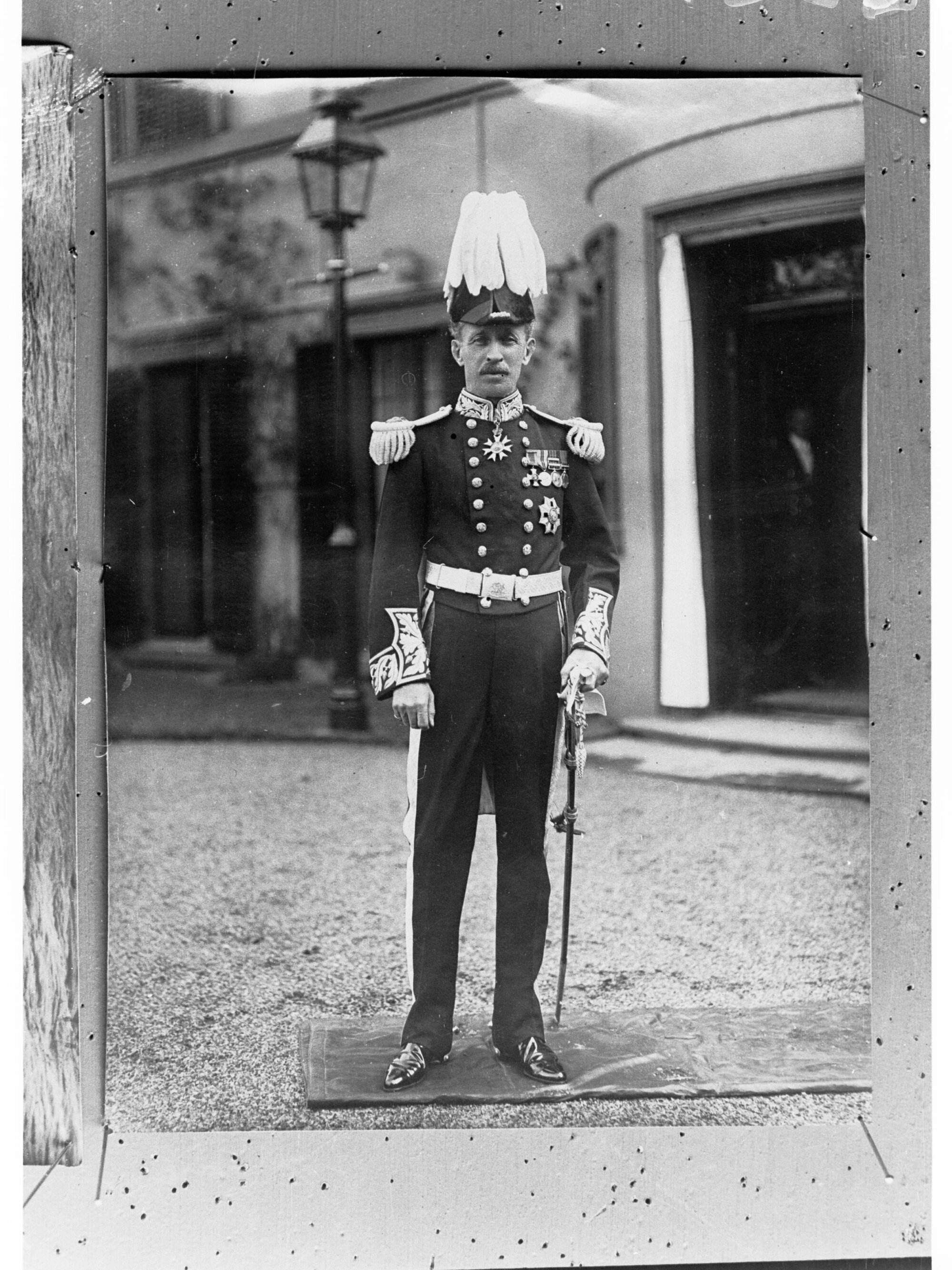 Governor Sir Henry Lionel Galway - in uniform holding sword