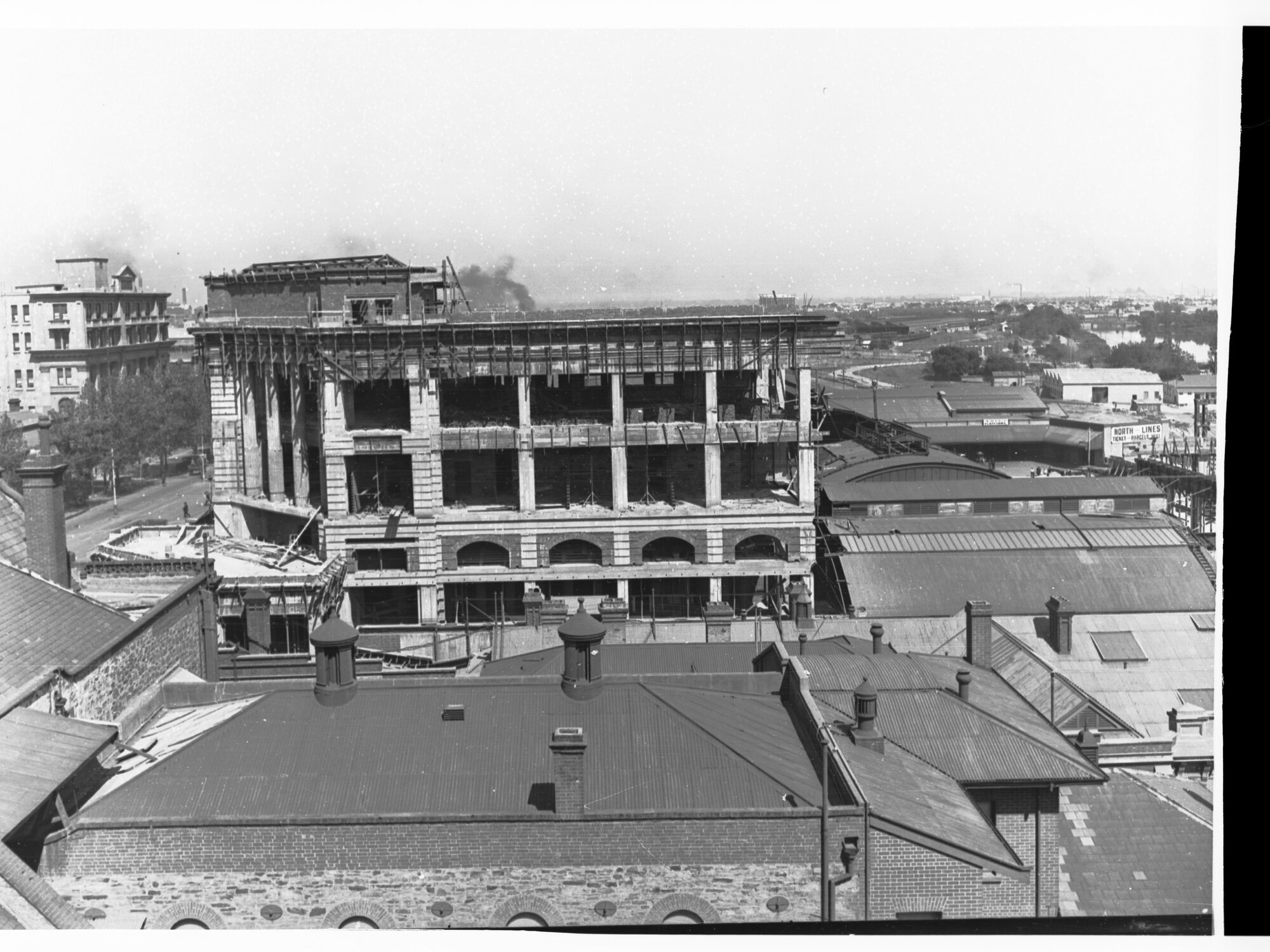 Construction of Adelaide Railway Station