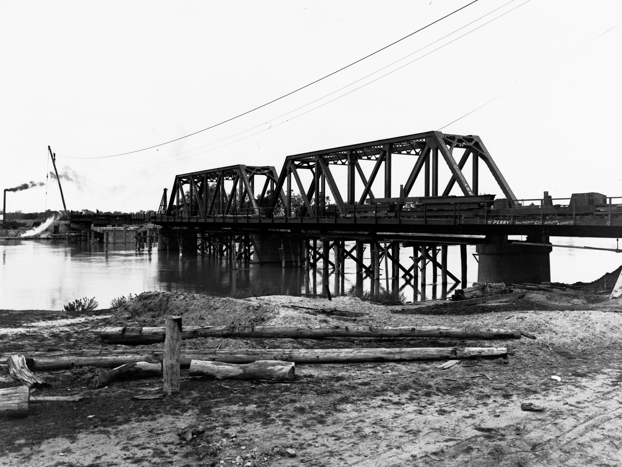 Construction of Paringa Bridge