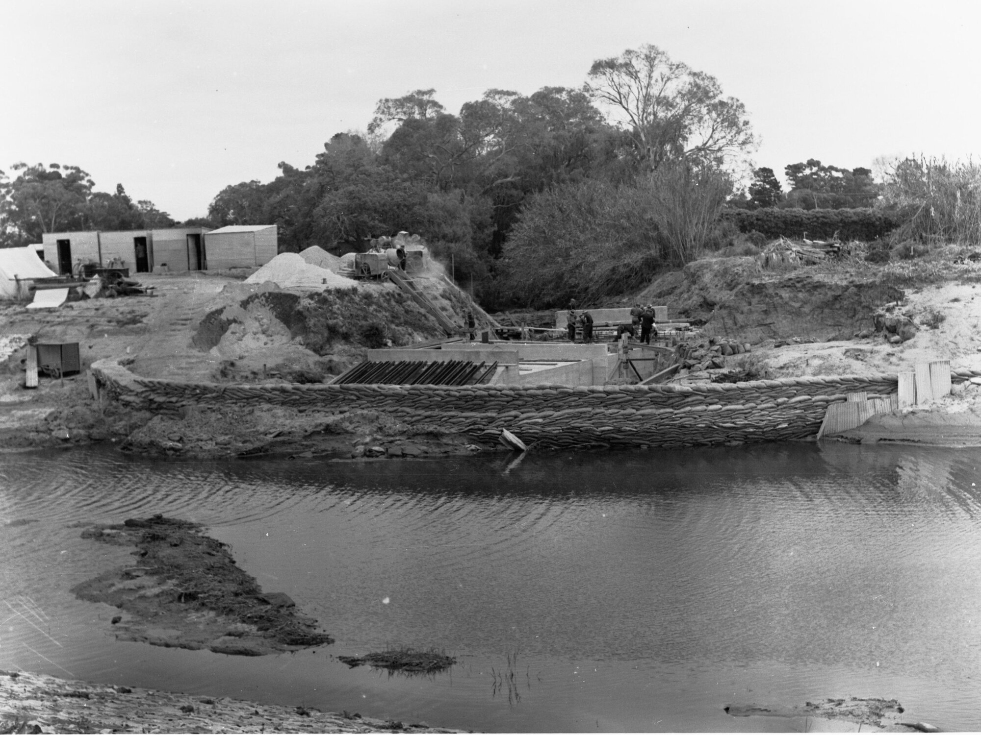 Construction of Torrens Floodwater Scheme