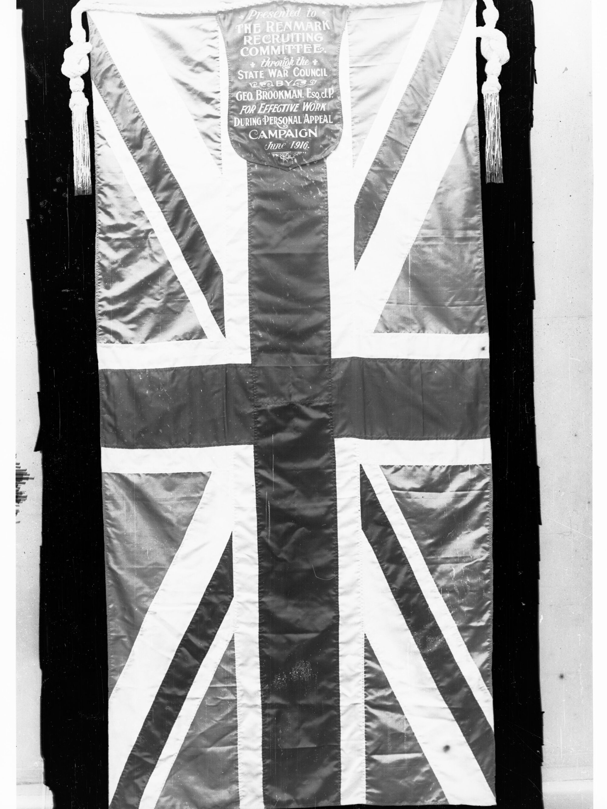 Flag Presented to Renmark Recruiting Committee