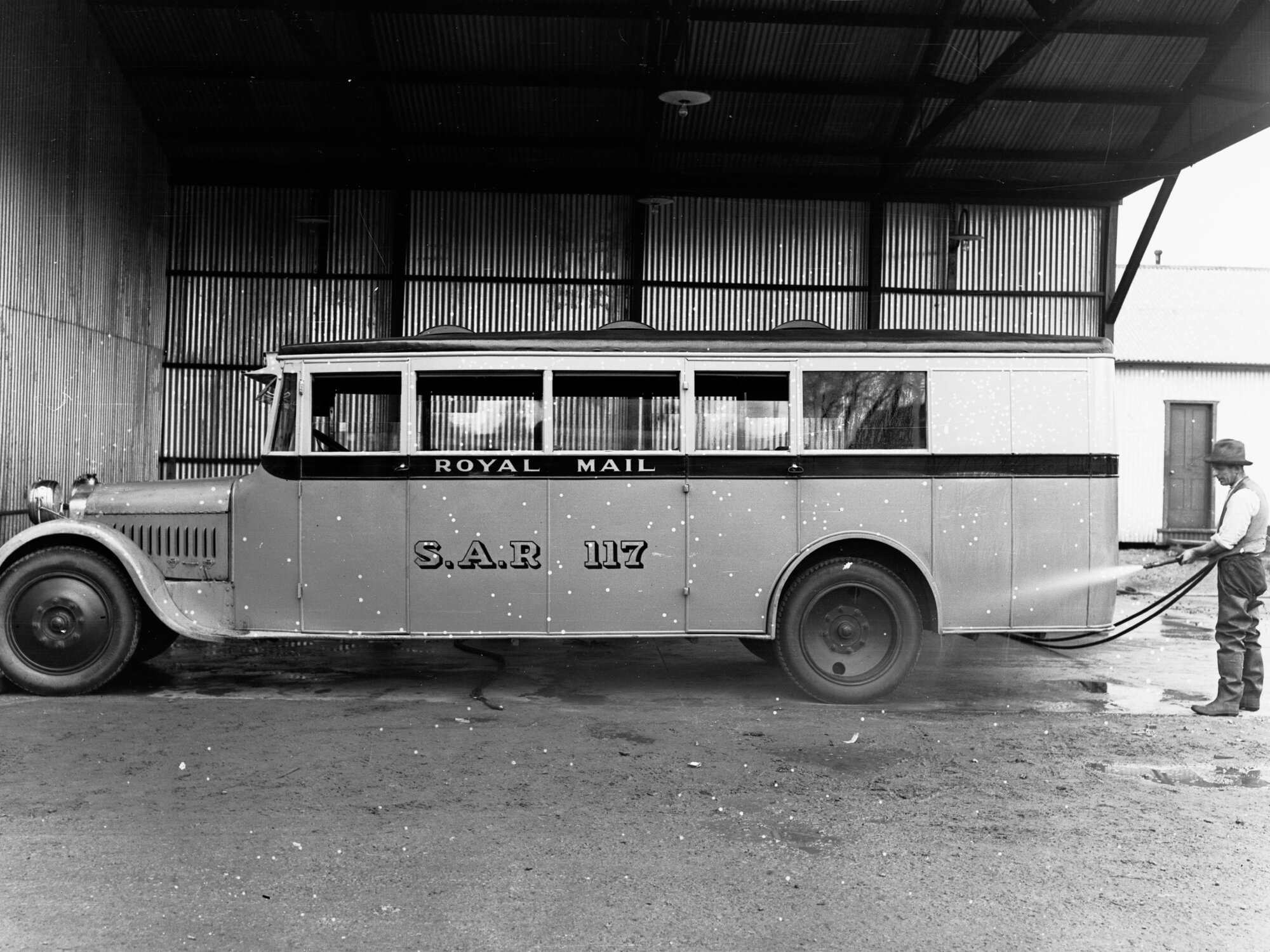 South Australian Railways Royal Mail Van in the Motor Garage