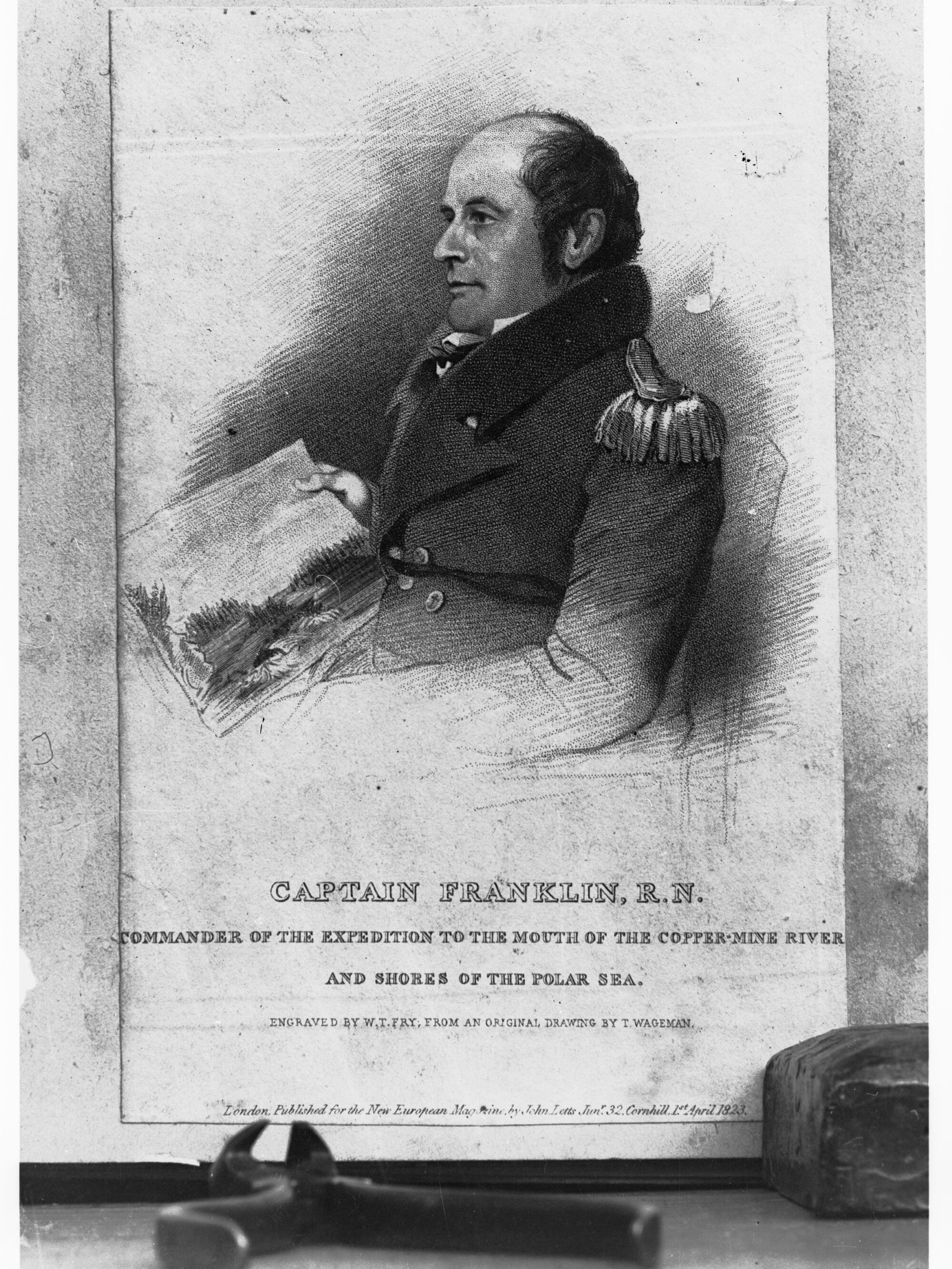 Portrait of Captain John Franklin (1786 to 1847) - Commander of the expedition to the mounth of the copper-mine river and shores of the polar sea