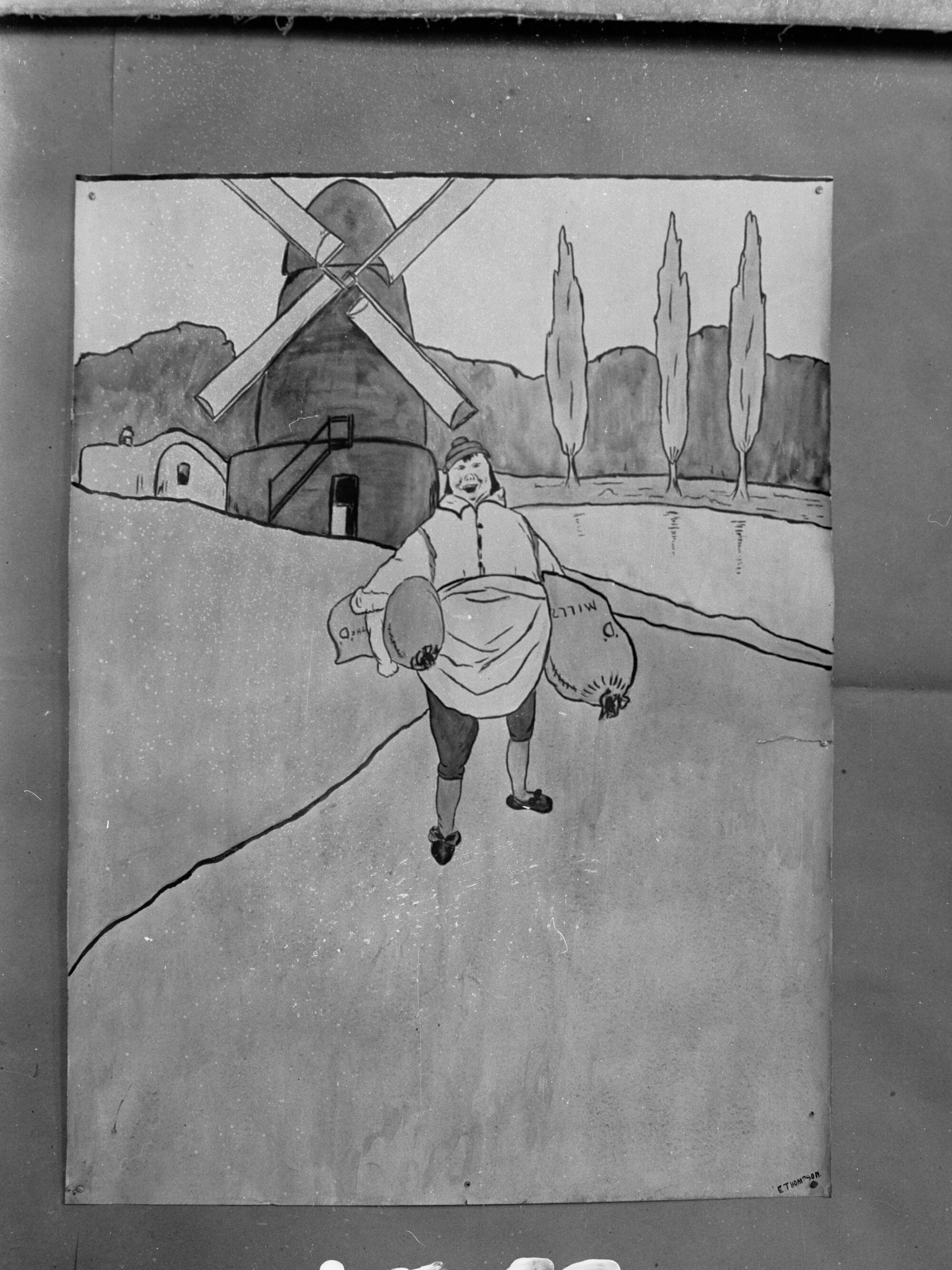 Photo of Illustrations from children's books, The Miller's Wife (Kindergarten negatives)