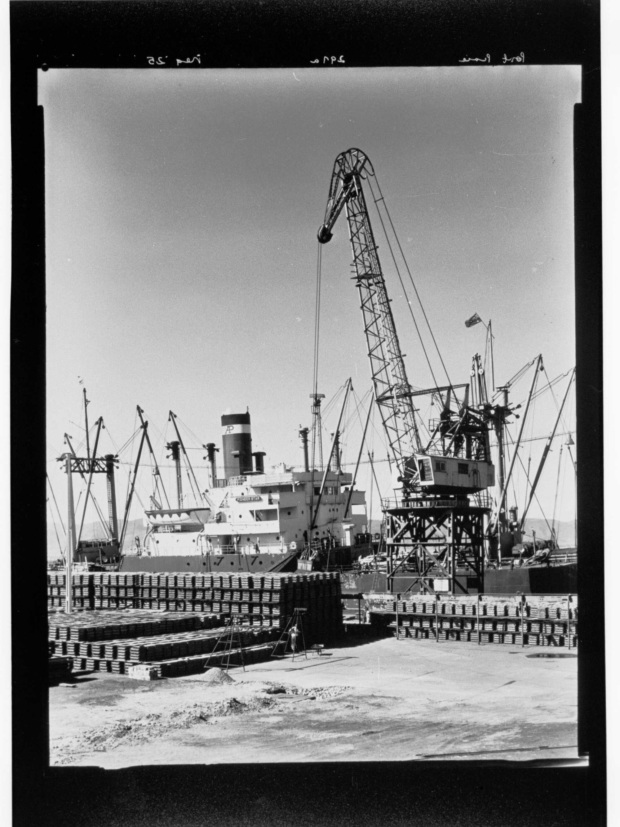 Port Pirie - ship moored alongside dock