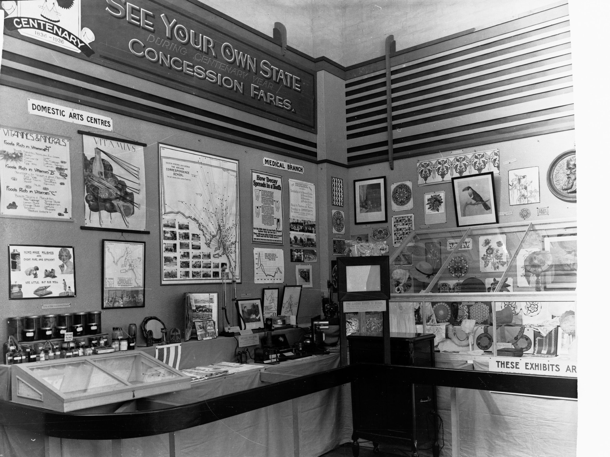 Tourism Display at Centenary Exhibition Centennial Hall Wayville