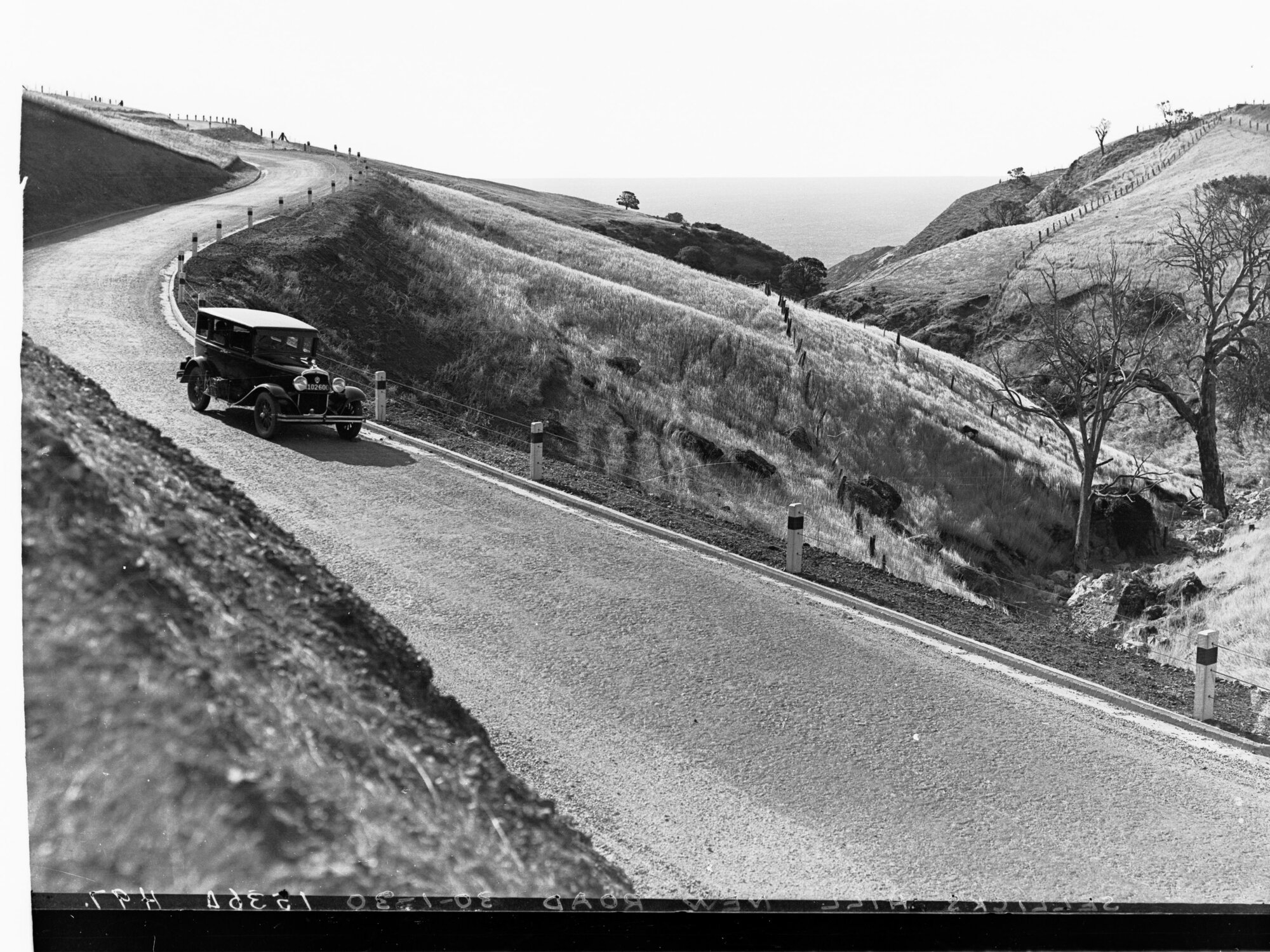 Automobile on New Road at Sellicks Hill