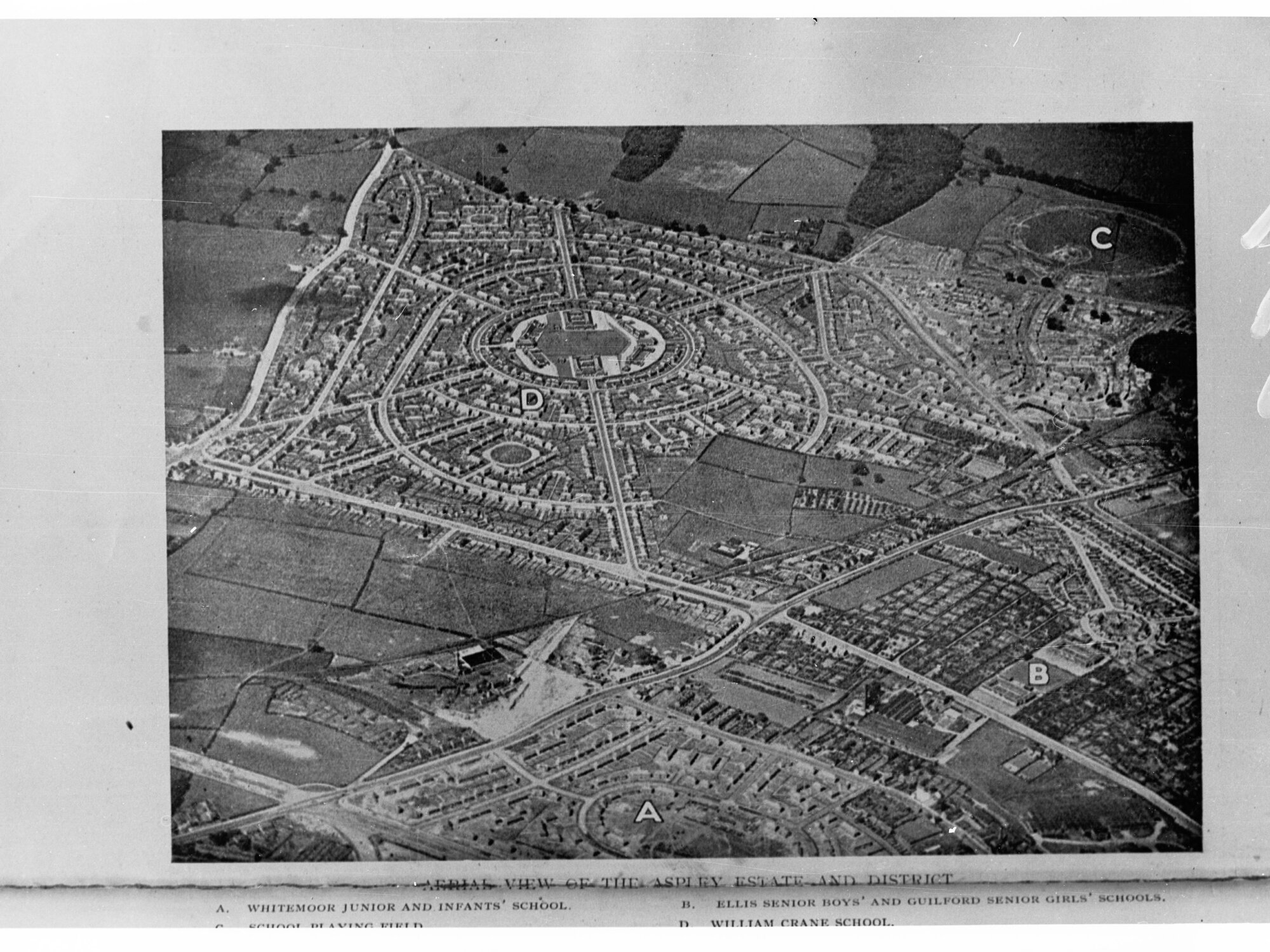 Aerial View of the Aspley Estate and District