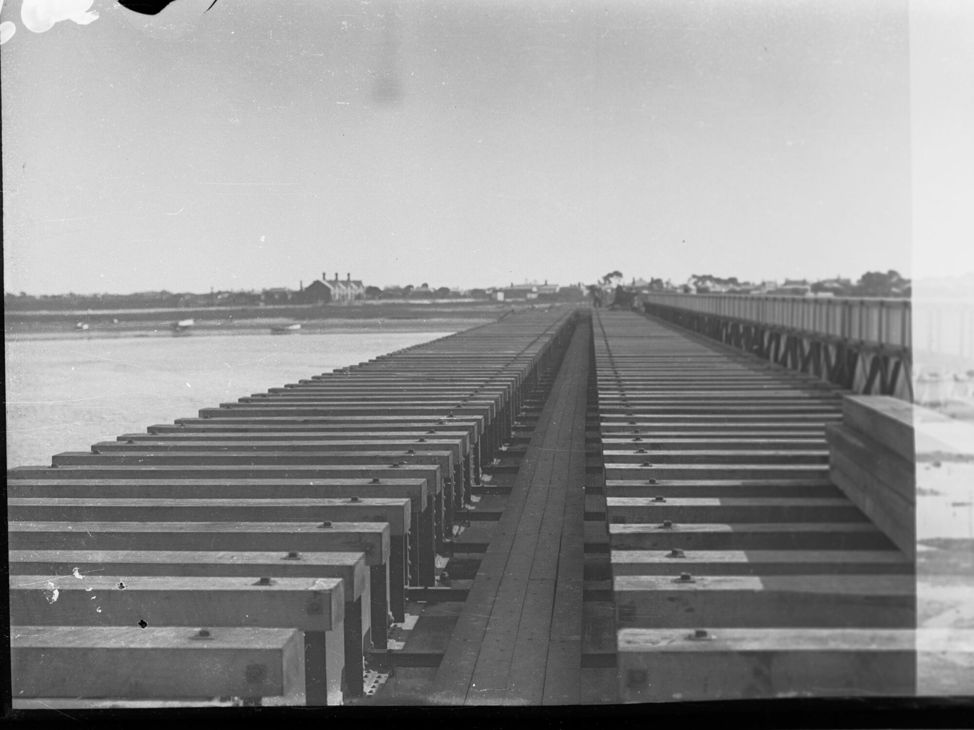 Construction work at Glanville Railway Bridge  (railway bridge across Port River at Glanville/Ethelton), c. 1905.