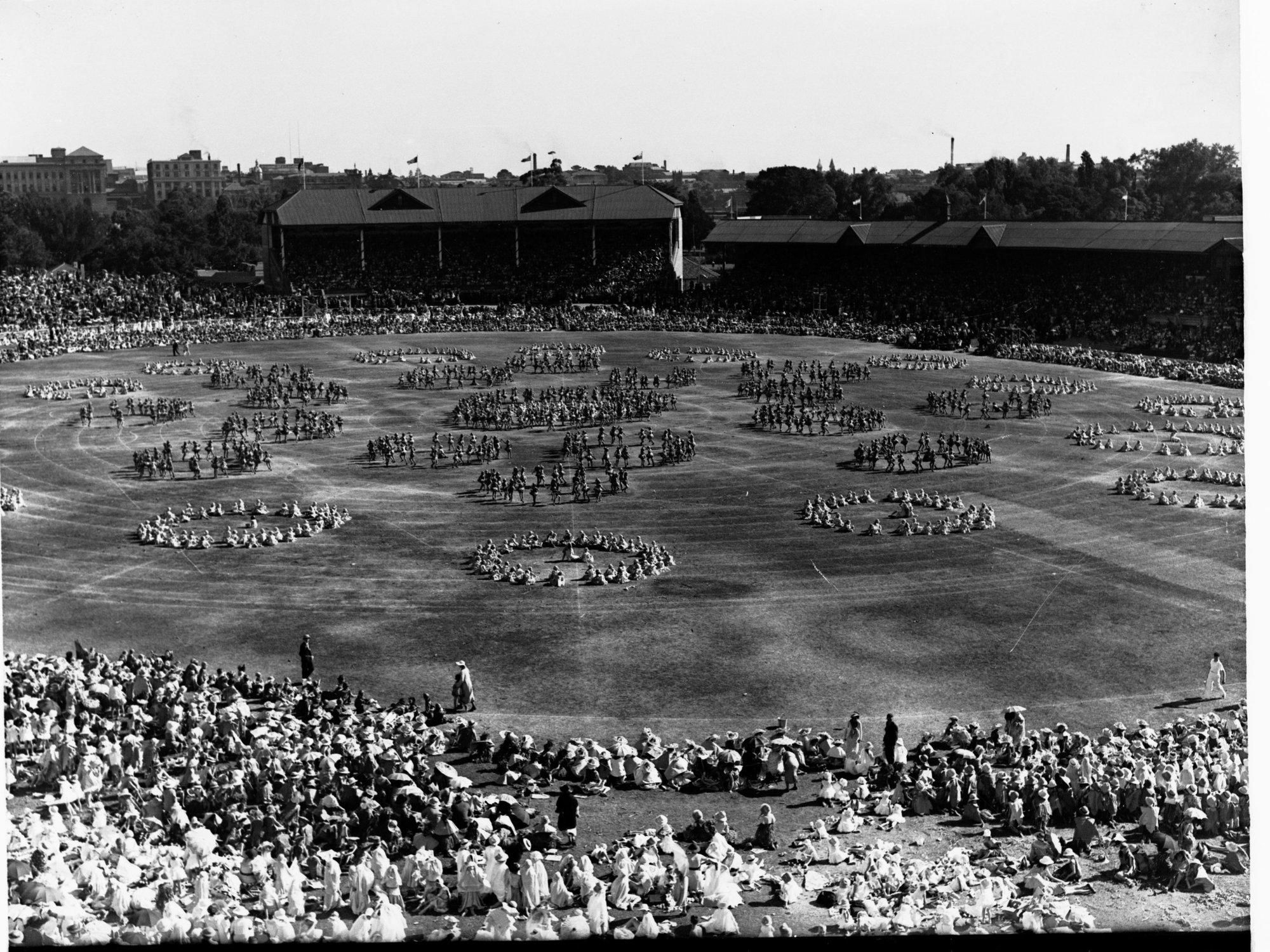School children's pageant - Adelaide Oval for state centenary