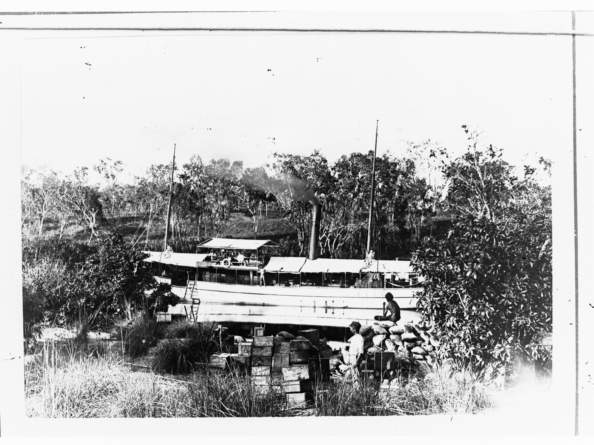 Northern Territory - SS Adelaide discharging cargo at Roper Landing