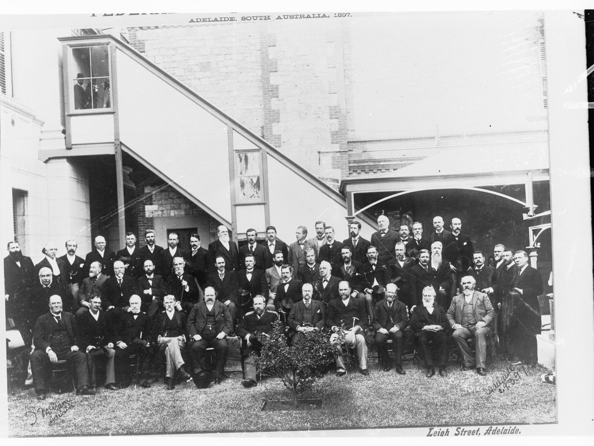 Federal Convention, Adelaide 1897 - Group photo of delegates (J McCann photographer)