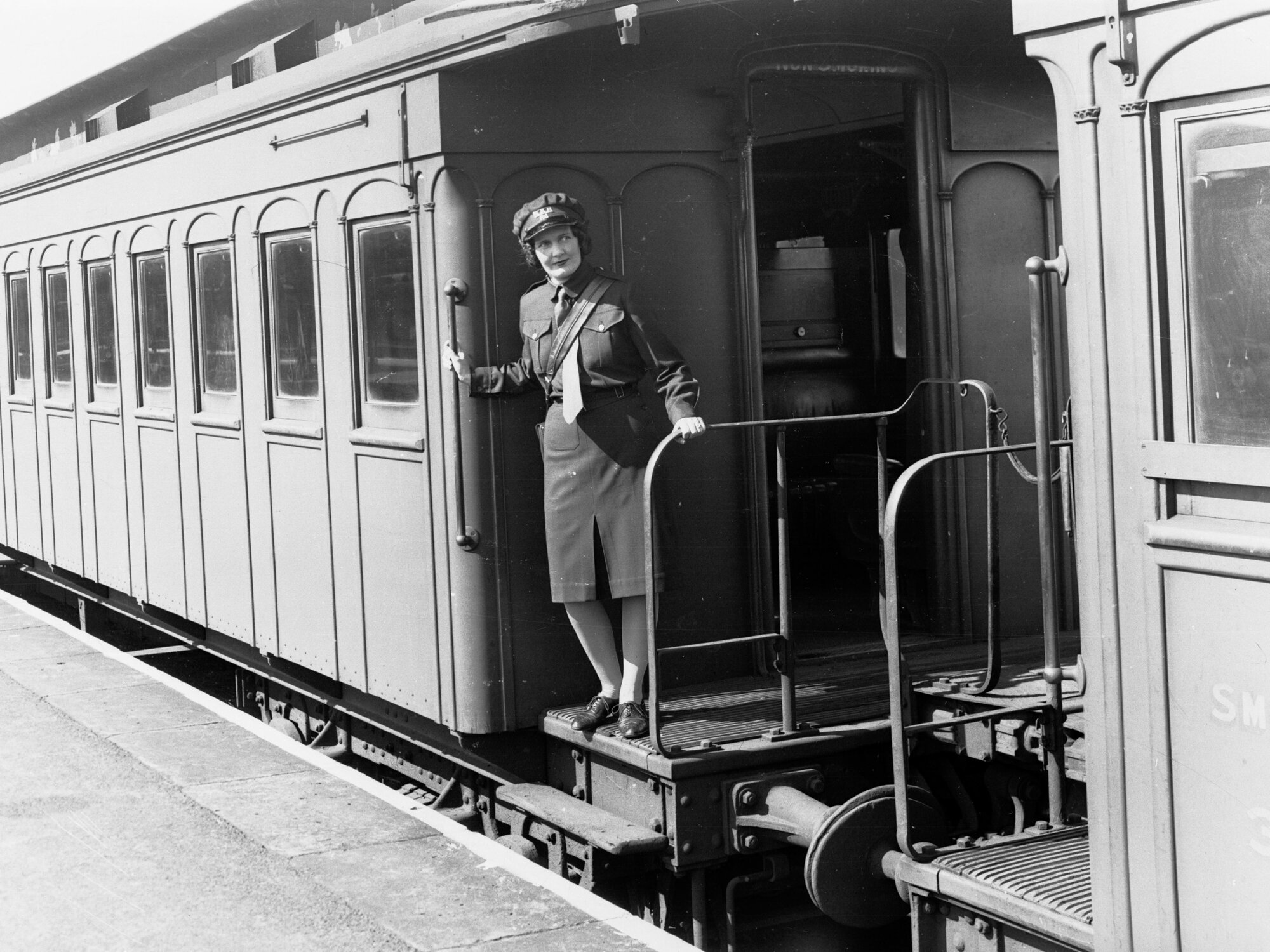 South Australian Railways female ticket collector