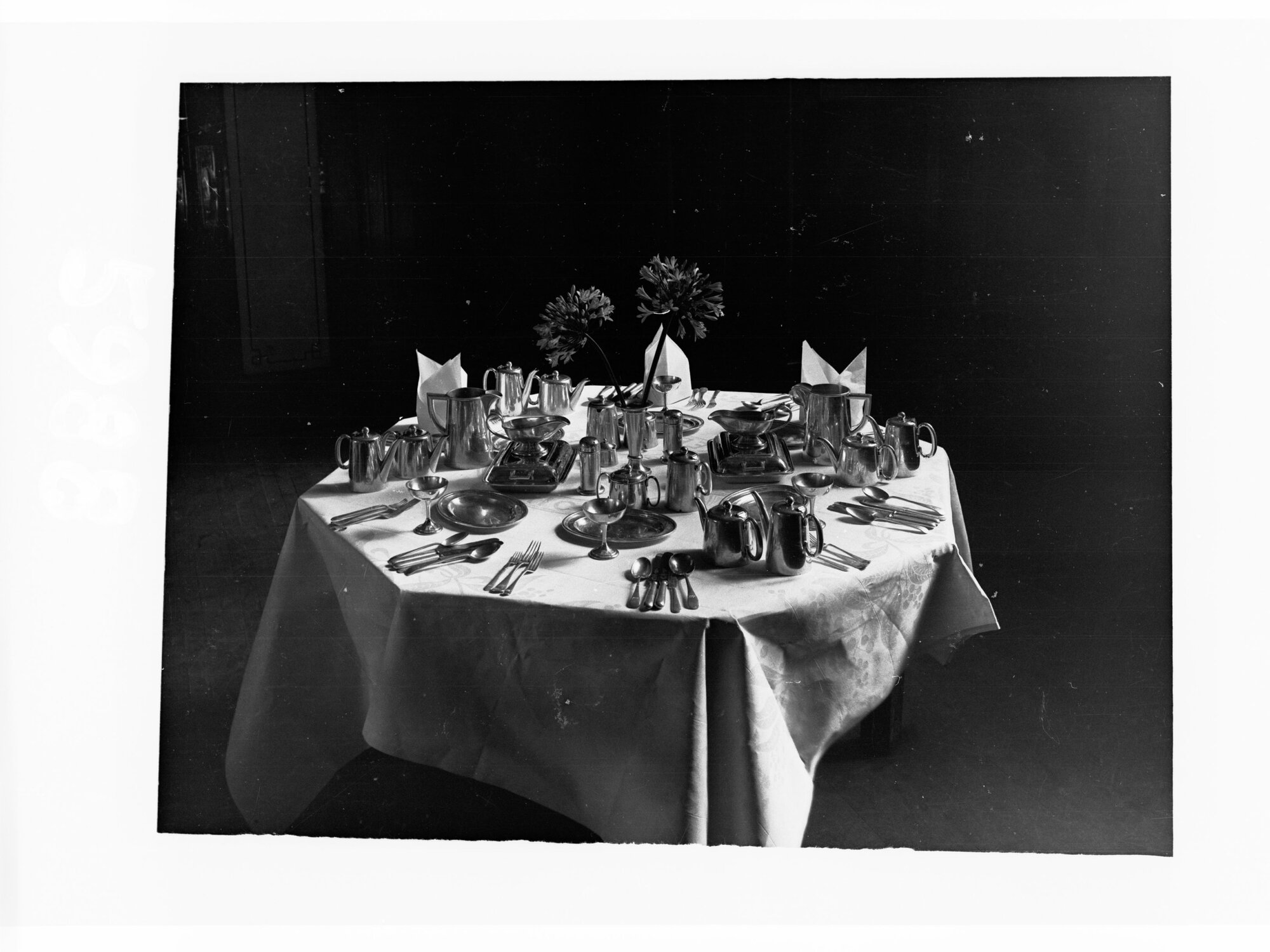 South Australian Railways Table Laid with Boomerang Ware Adelaide Railway Station