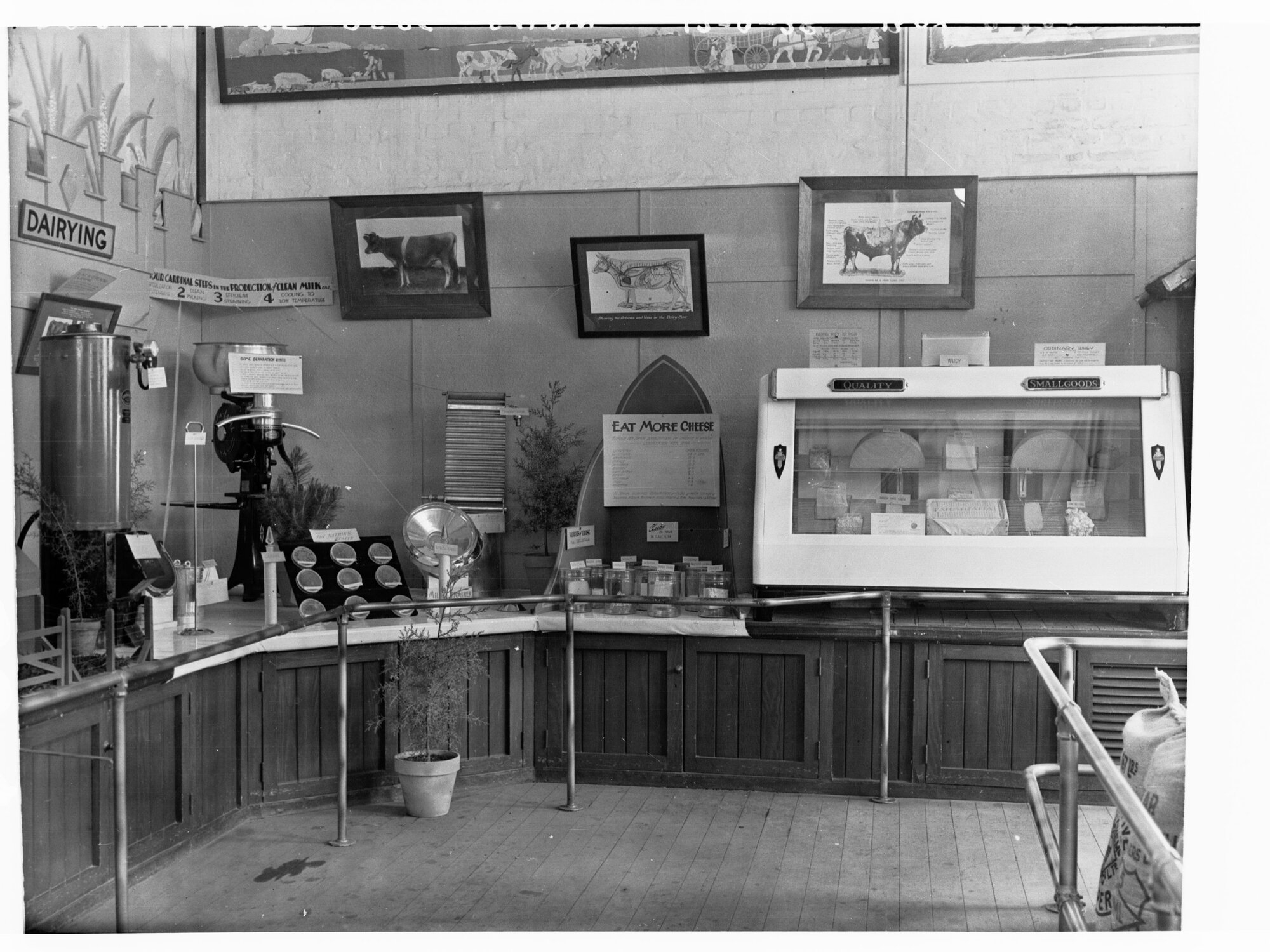 Agricultural Department showing cheese display