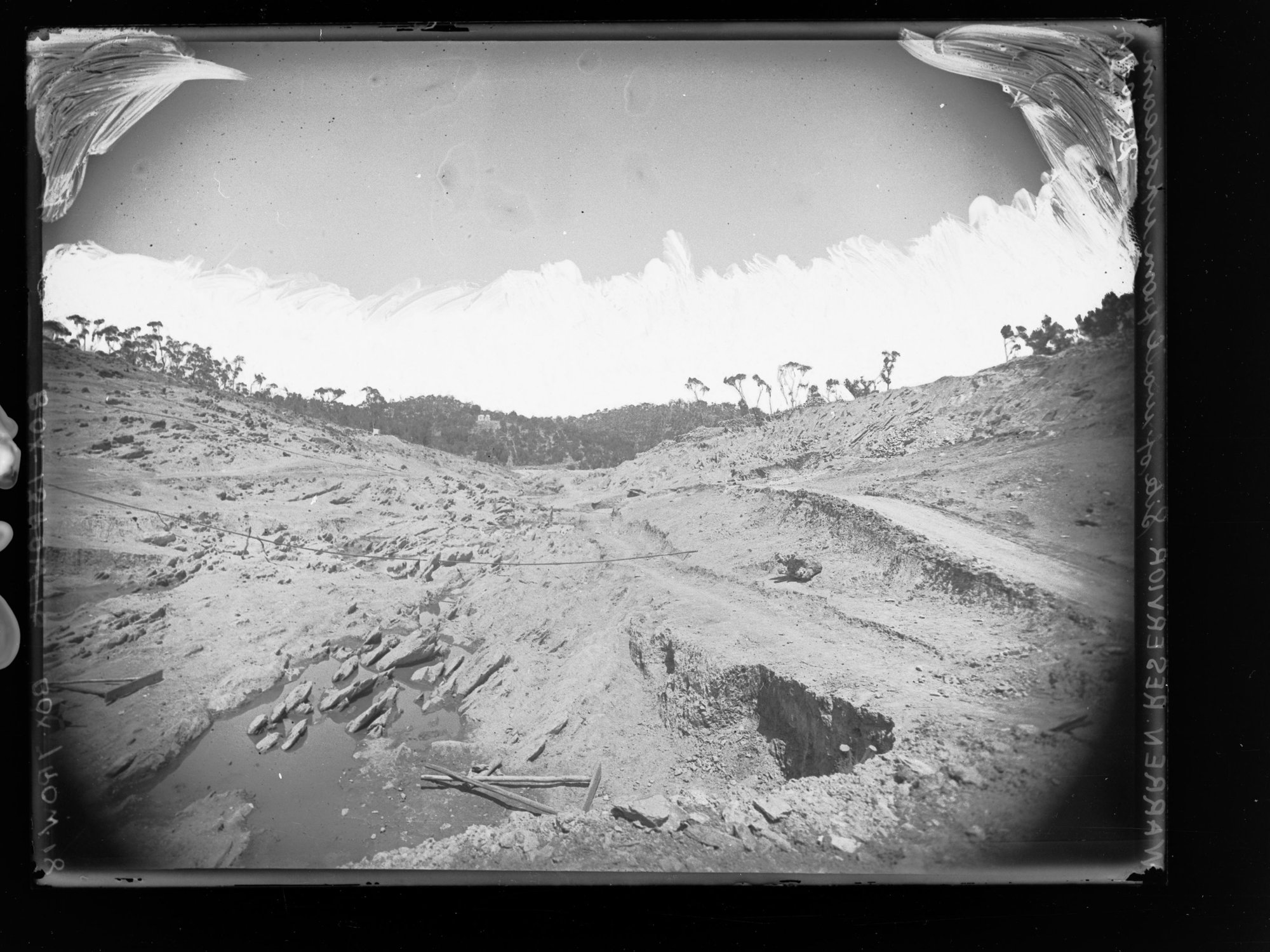 Millbrook Reservoir Wall under Construction