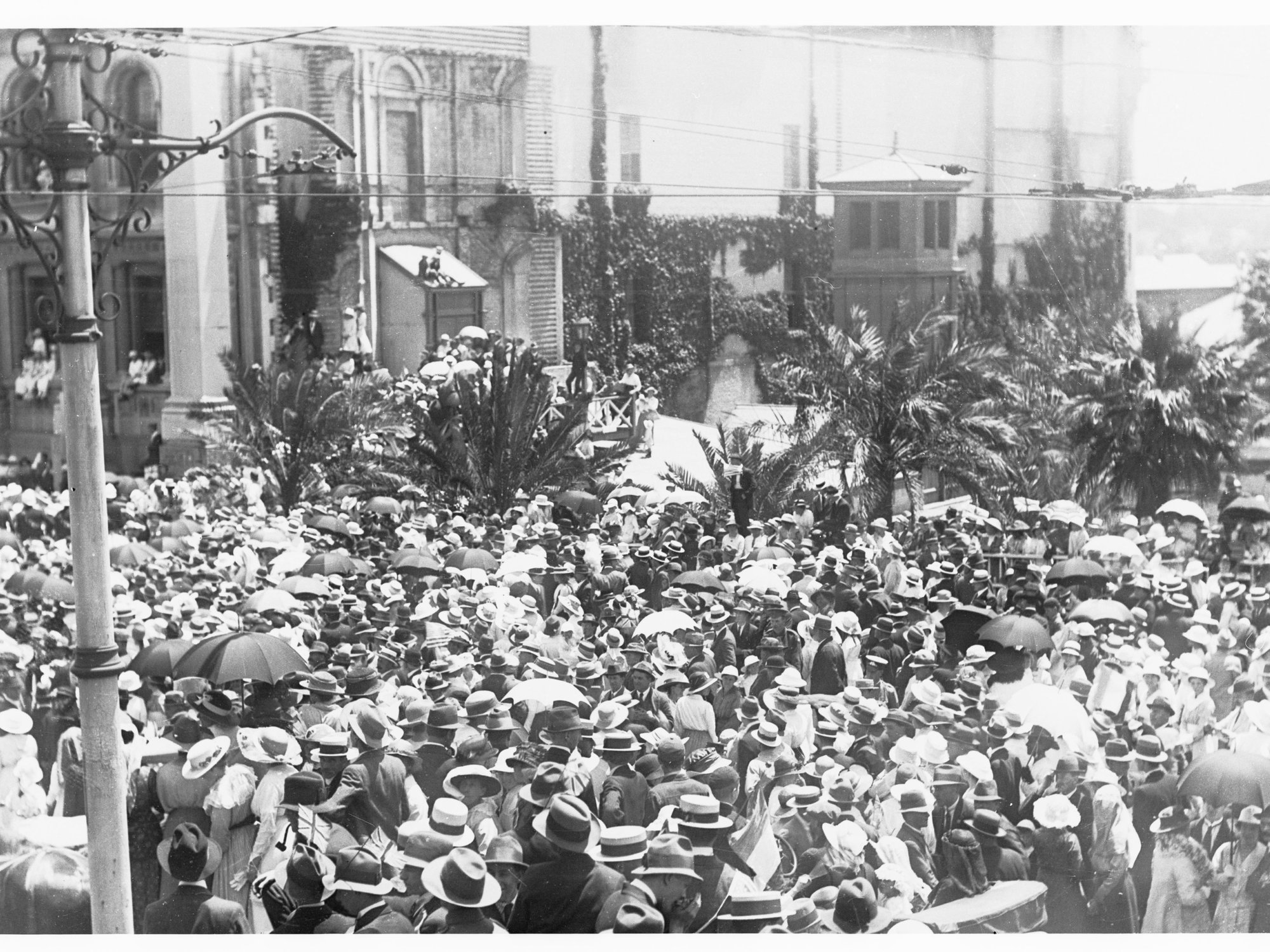 Peace Day Celebrations,  North Terrace by Parliament House