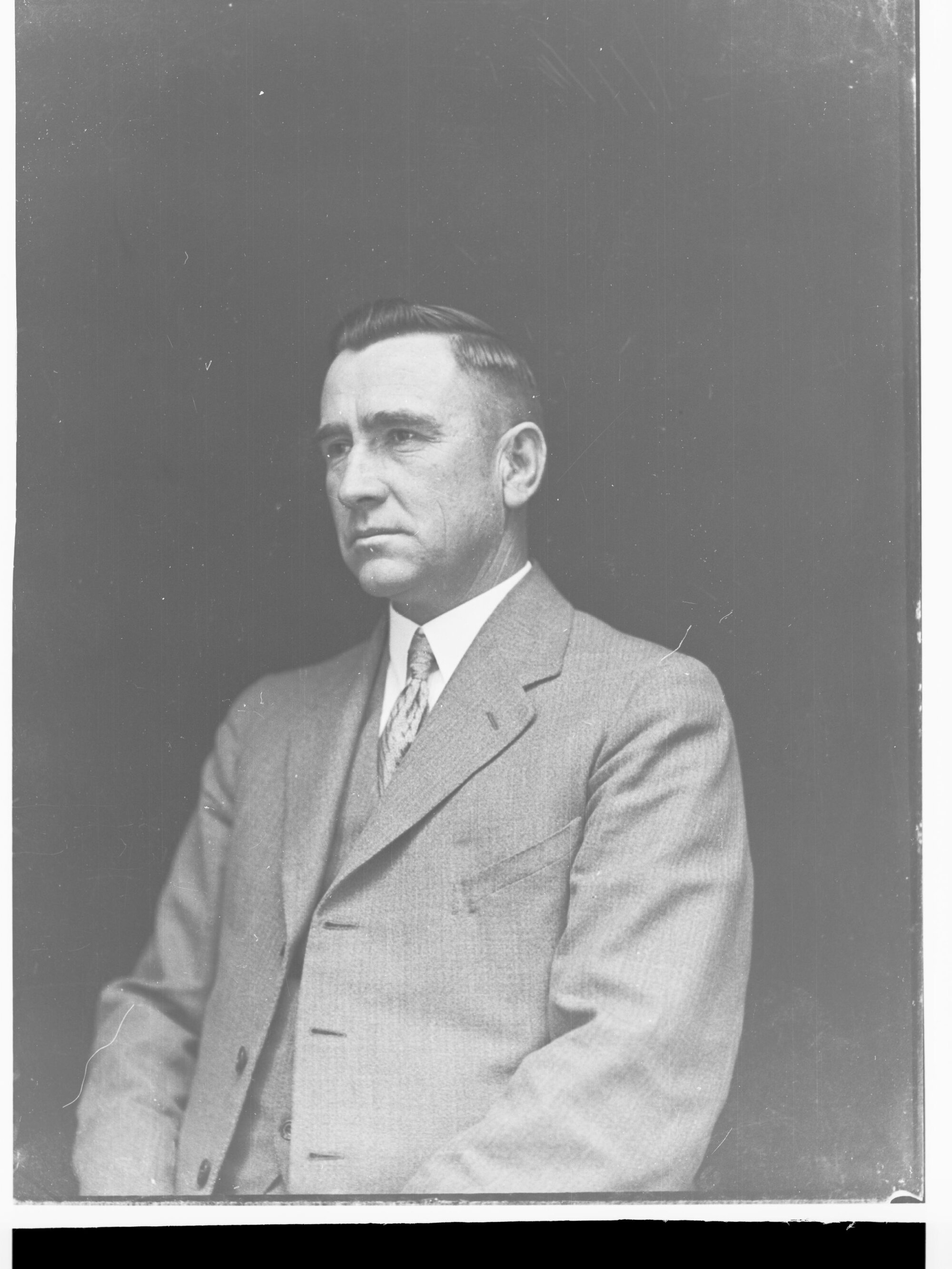 Portrait of unidentified man