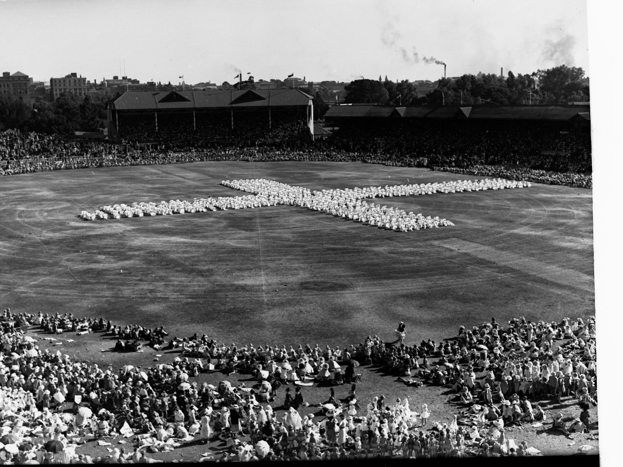 School children's pageant - Adelaide Oval for state centenary
