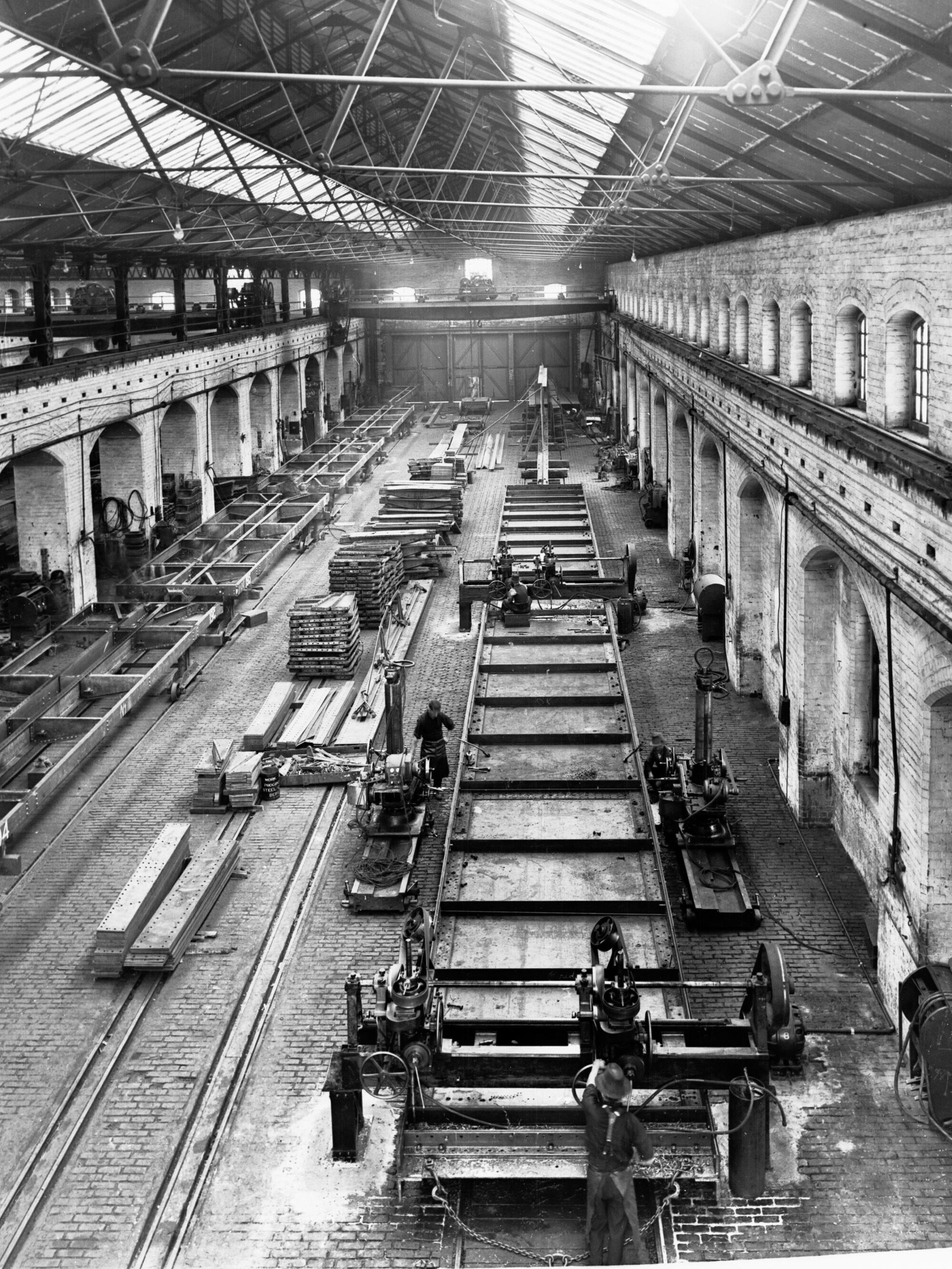 Girder For River Light Railway Bridge at Islington Workshops
