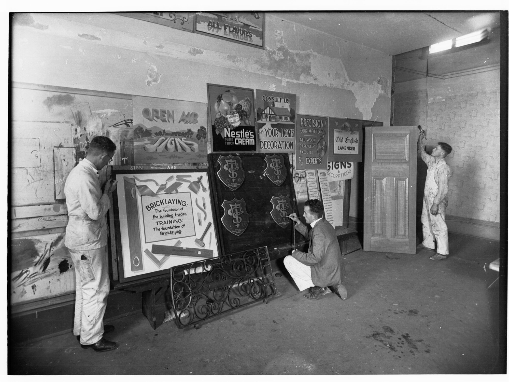 Trade School Sign Painting