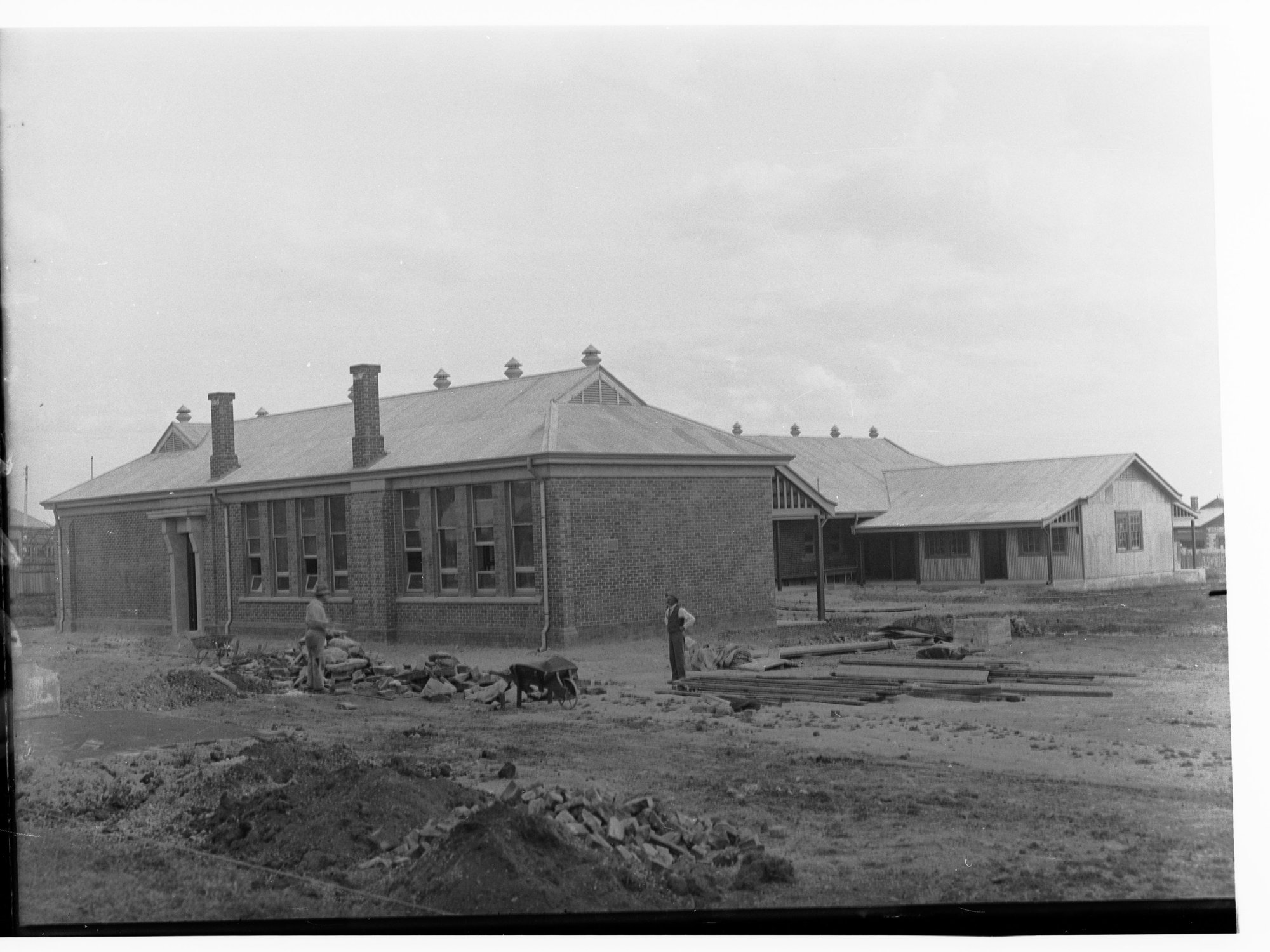 Construction of school building by Barwell Ministry - location unknown