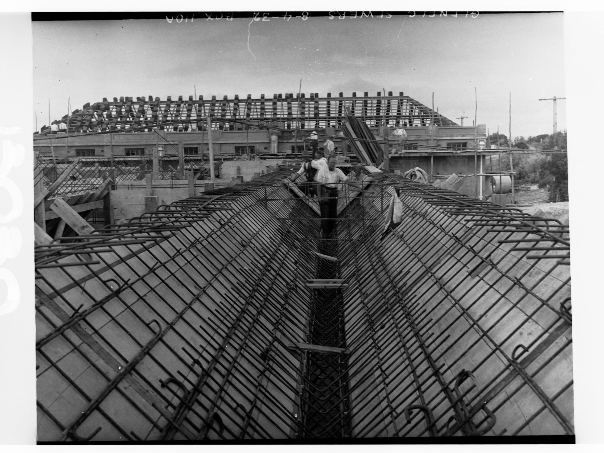 Glenelg Sewers showing men working