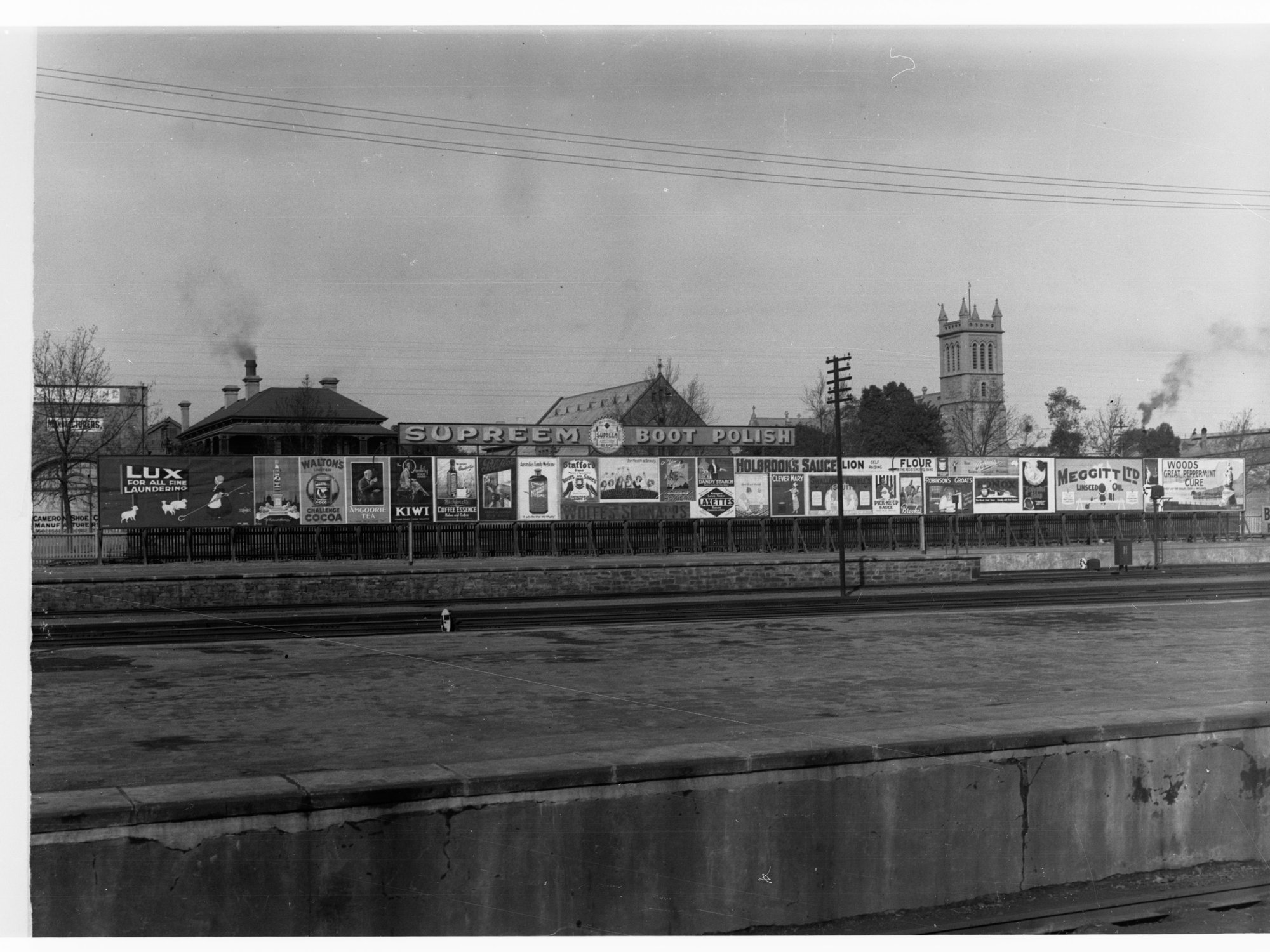 Billboard on Adelaide Railway Station