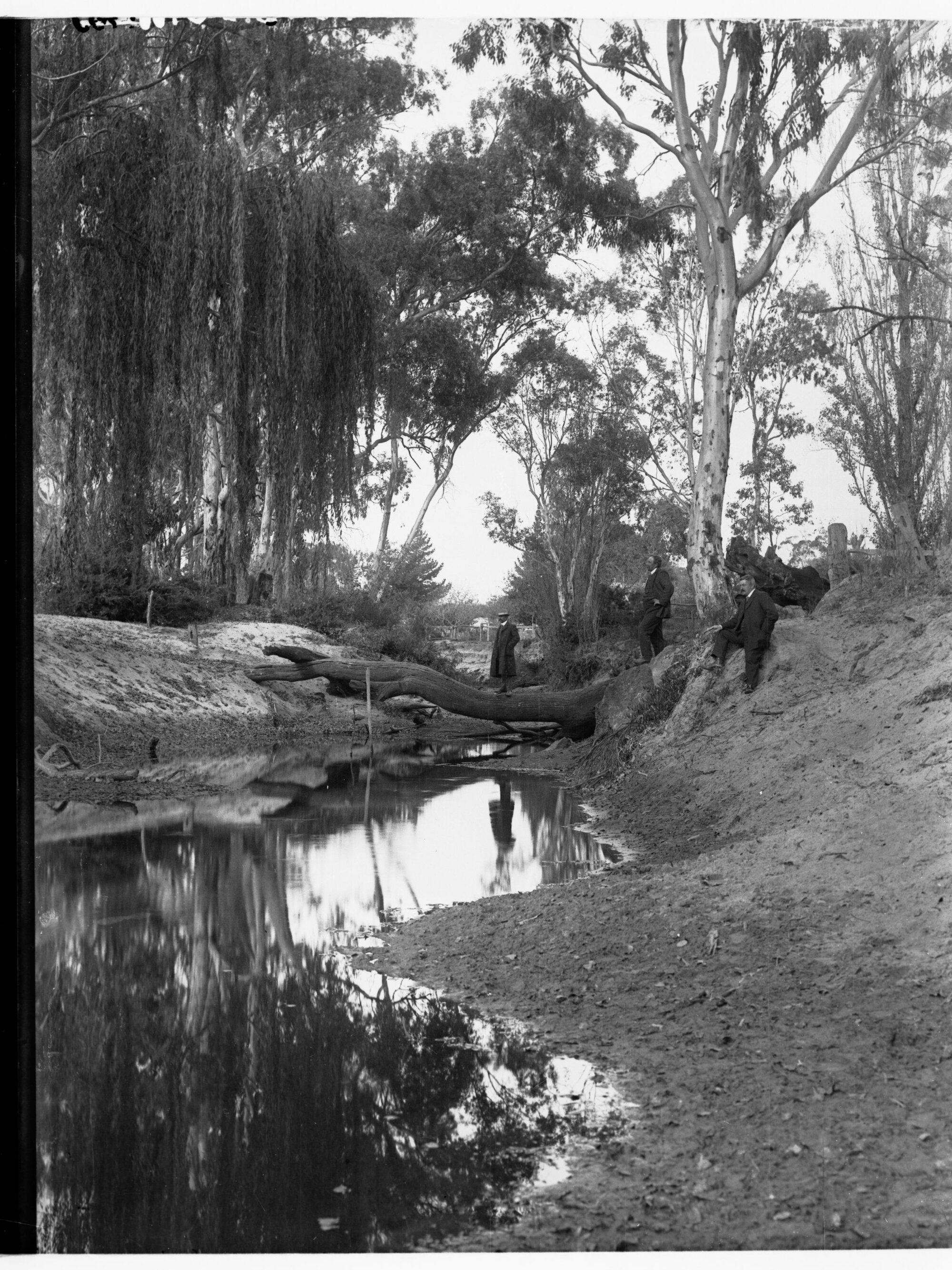 Men Near Creek Birdwood