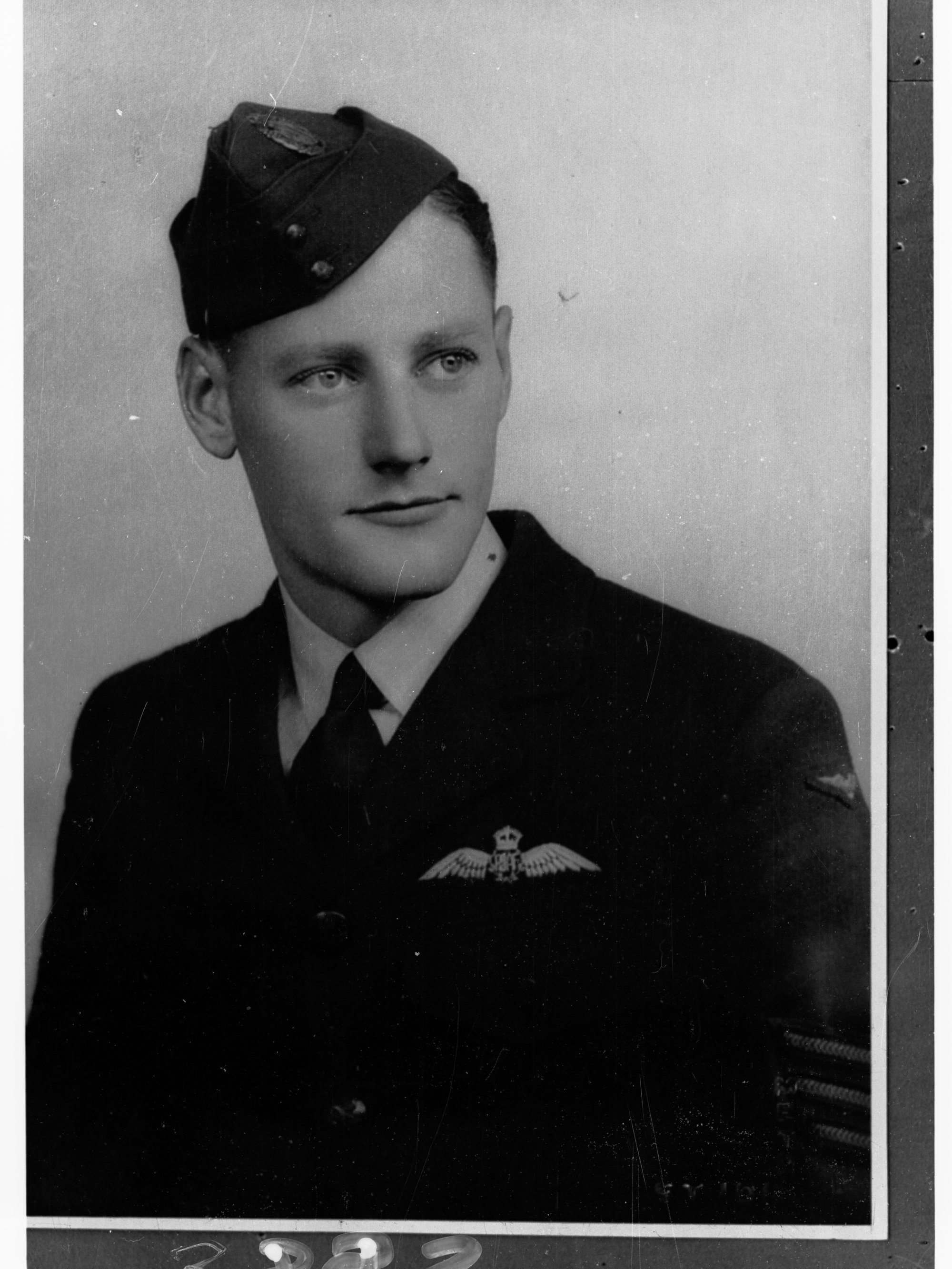 Portrait of man enlisted in Royal Australian Air Force - photo copied for Roll of Honour