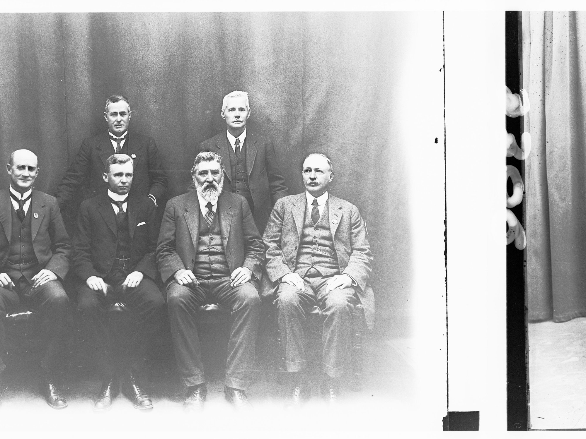 Group photograph of Barwell Ministry - shows G R Laffer, T Pascoe, G Ritchie, H N Barwell, J G Bice and W Hague