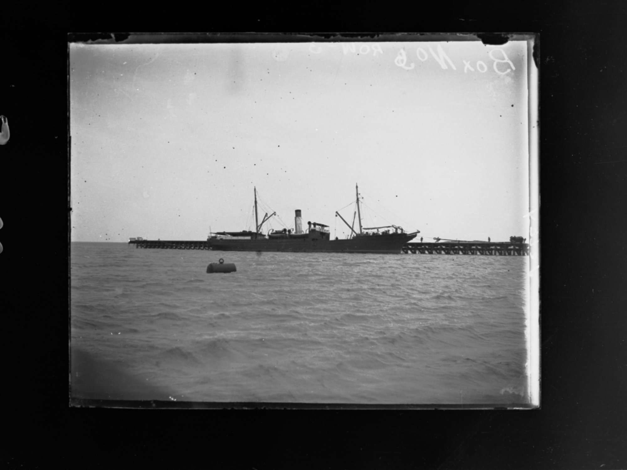 Ship berthed alongside jetty