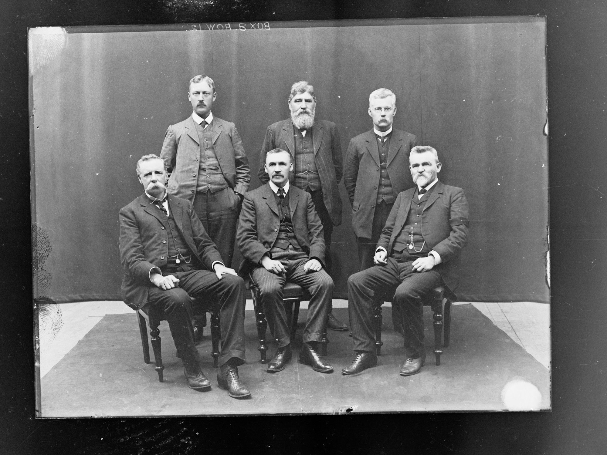 Group photograph of Hon A. H. Peake's Ministry,  1909 - 1910.