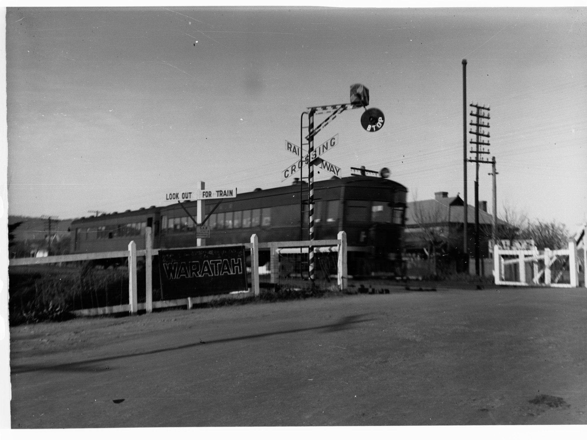 Rail Car at Unley Park Railway Crossing