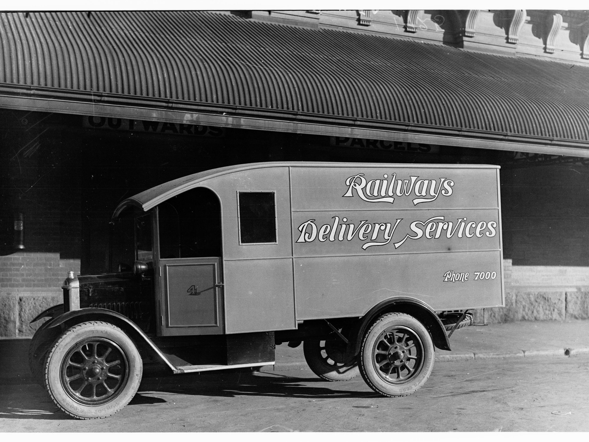 Railways delivery van