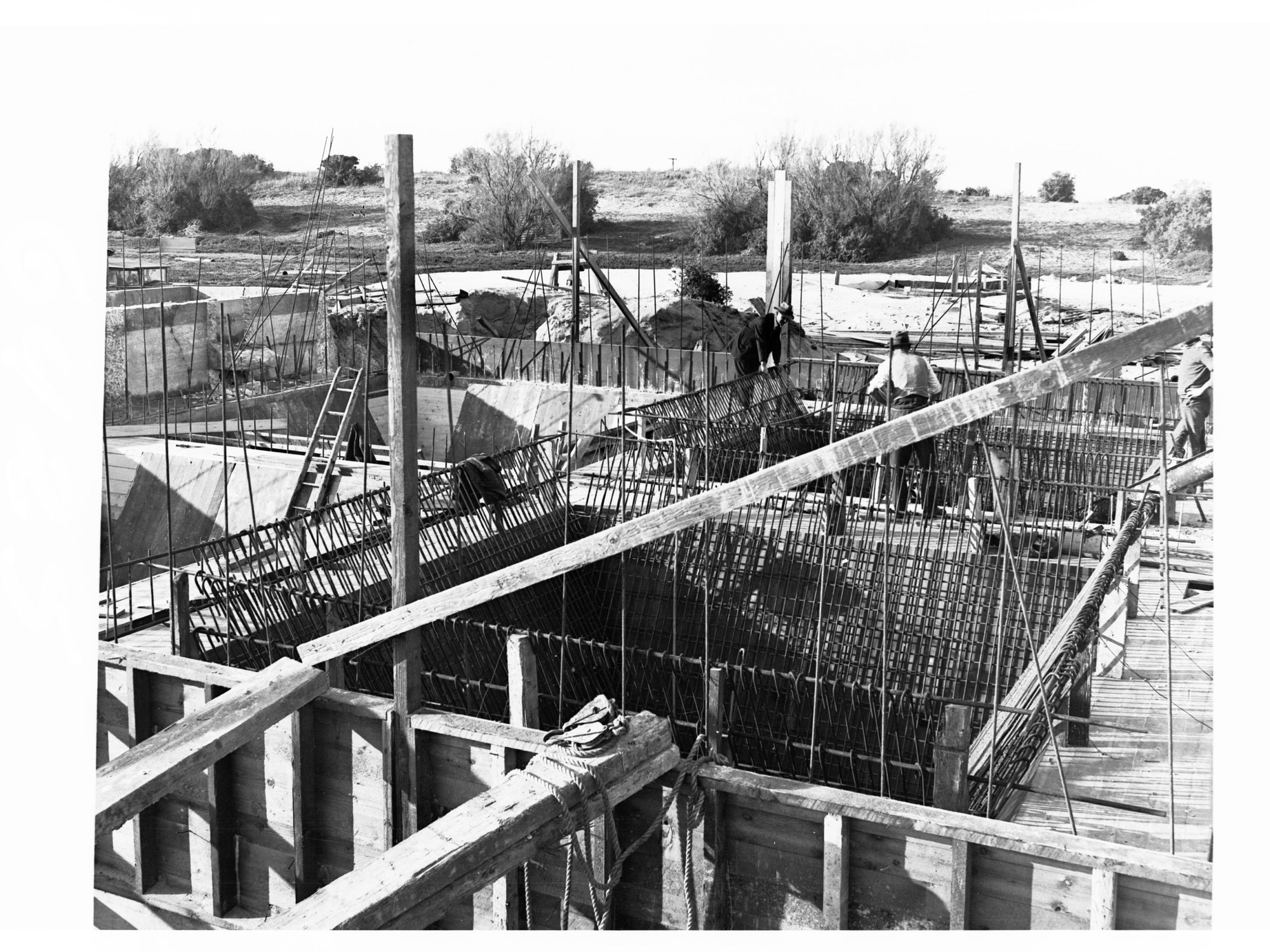 Glenelg Sewerage Showing Men at Work