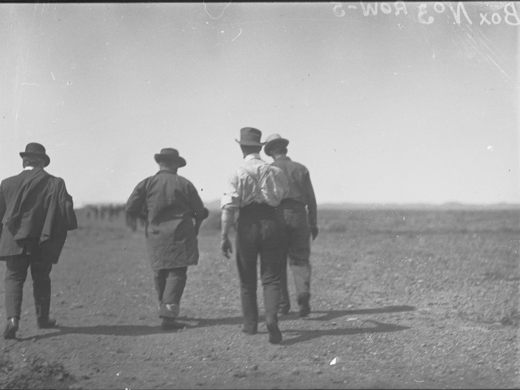 Leigh Creek Coal Mine -inspection of Leigh Creek coalfield by parliamentary party. August 1913