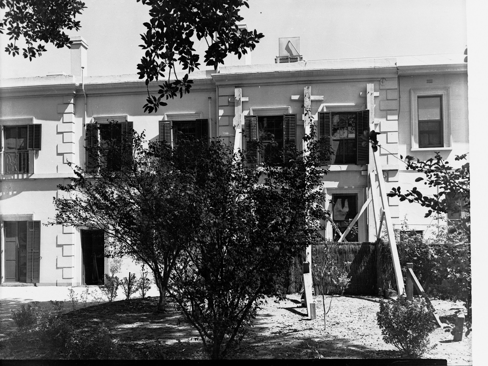 Exterior of Government House During Renovation