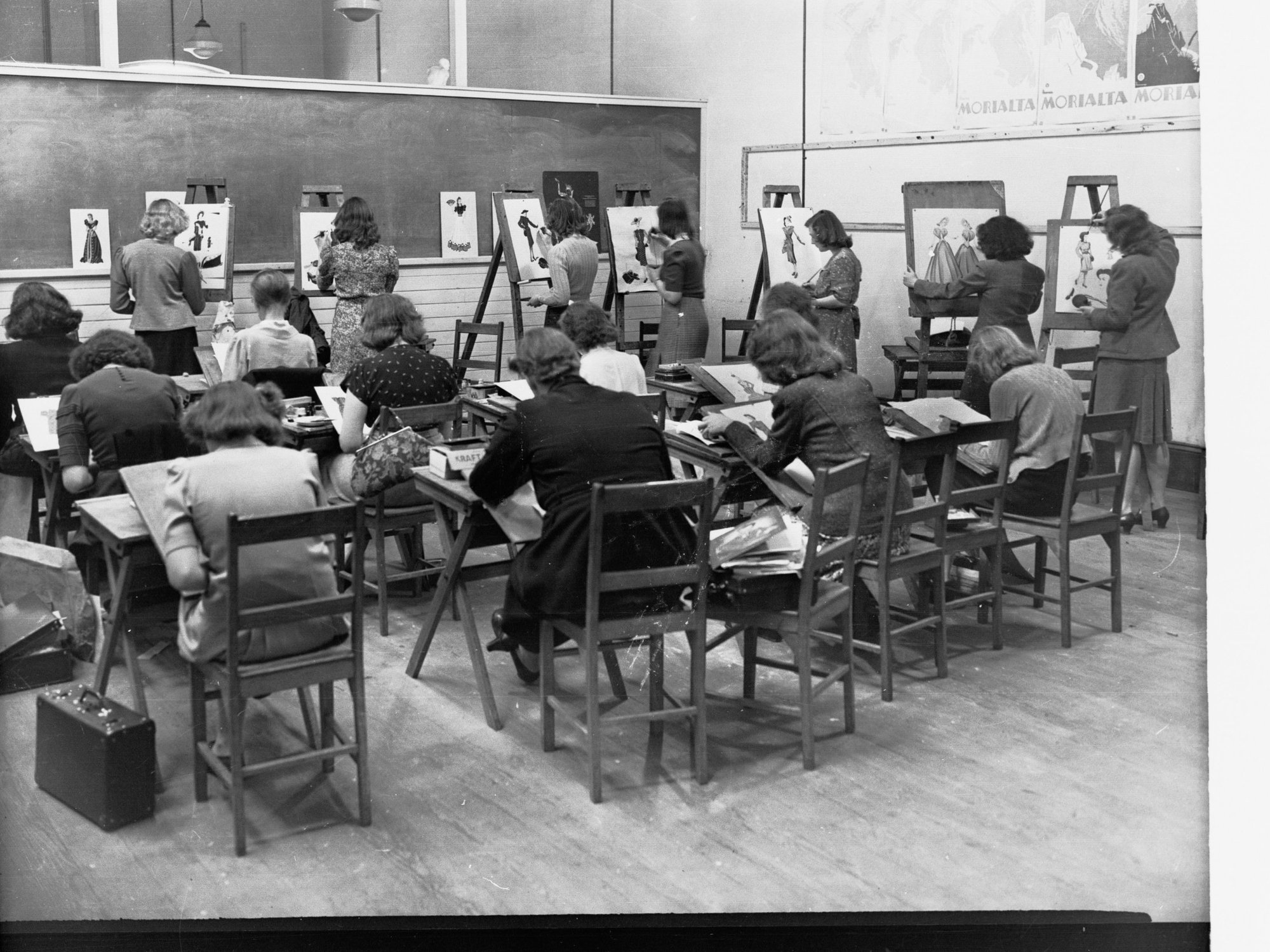 Students Doing Painting School of Arts