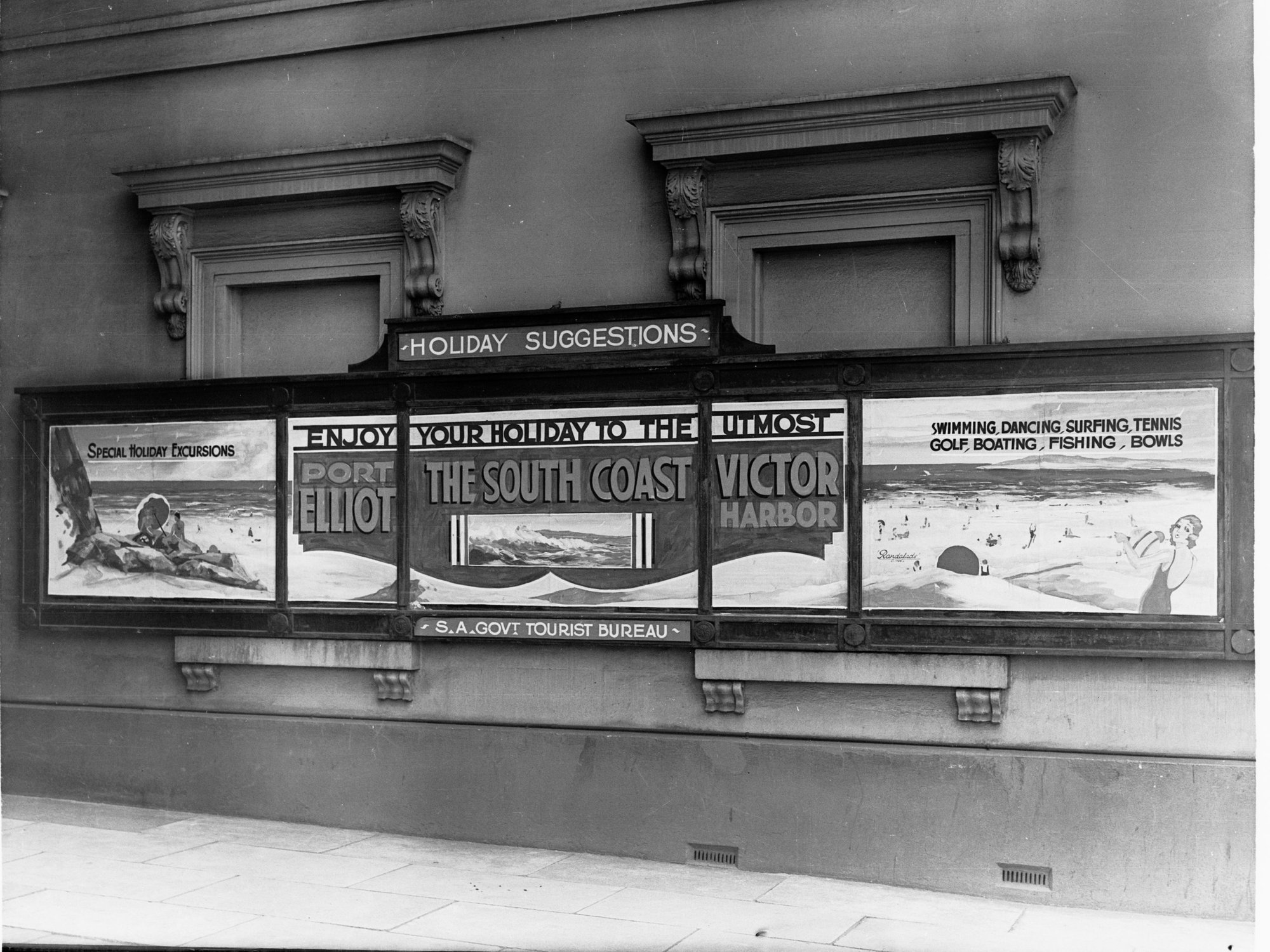 Advertisements for Tourist Bureau