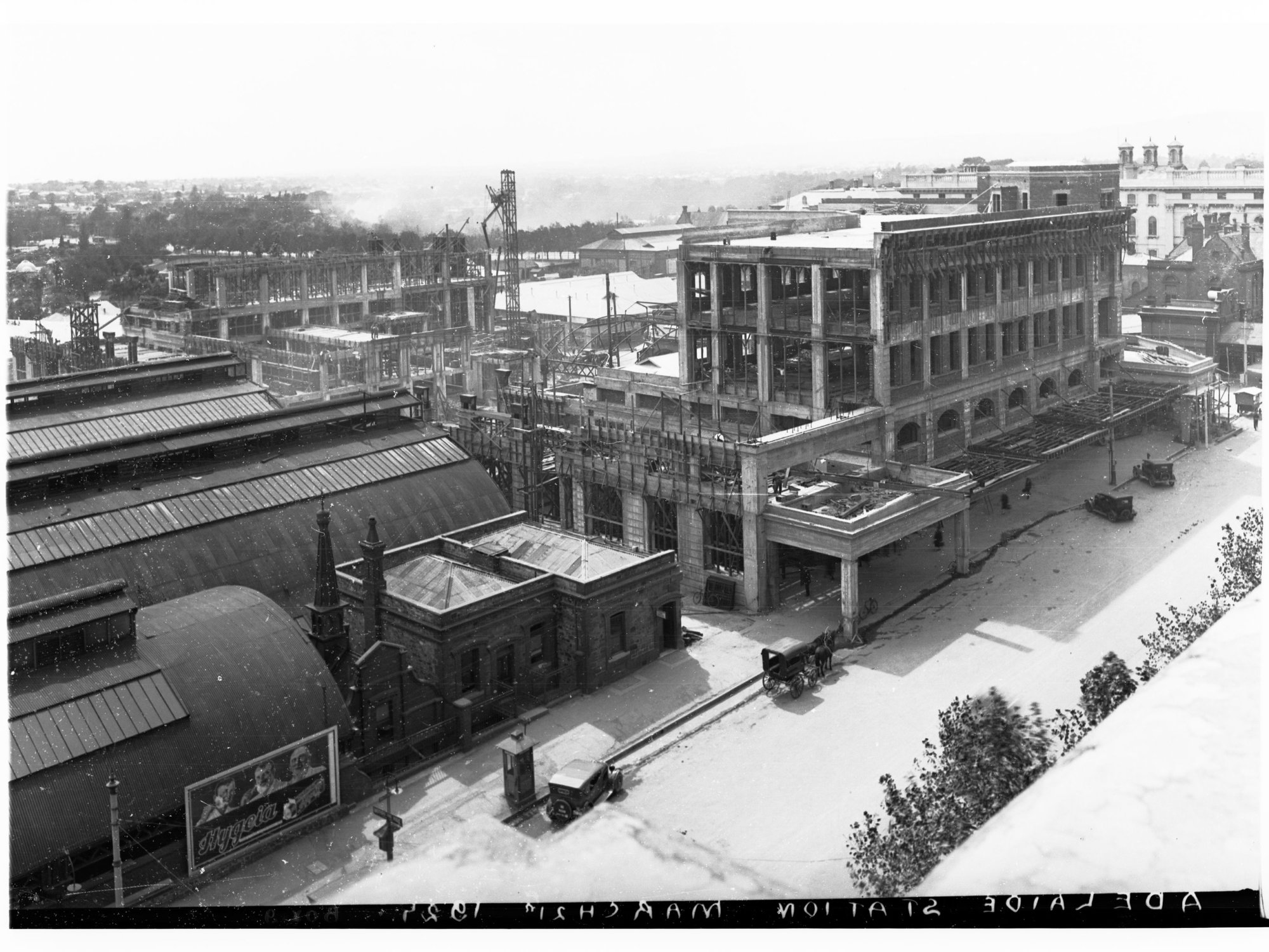 Construction of Adelaide Railway Station