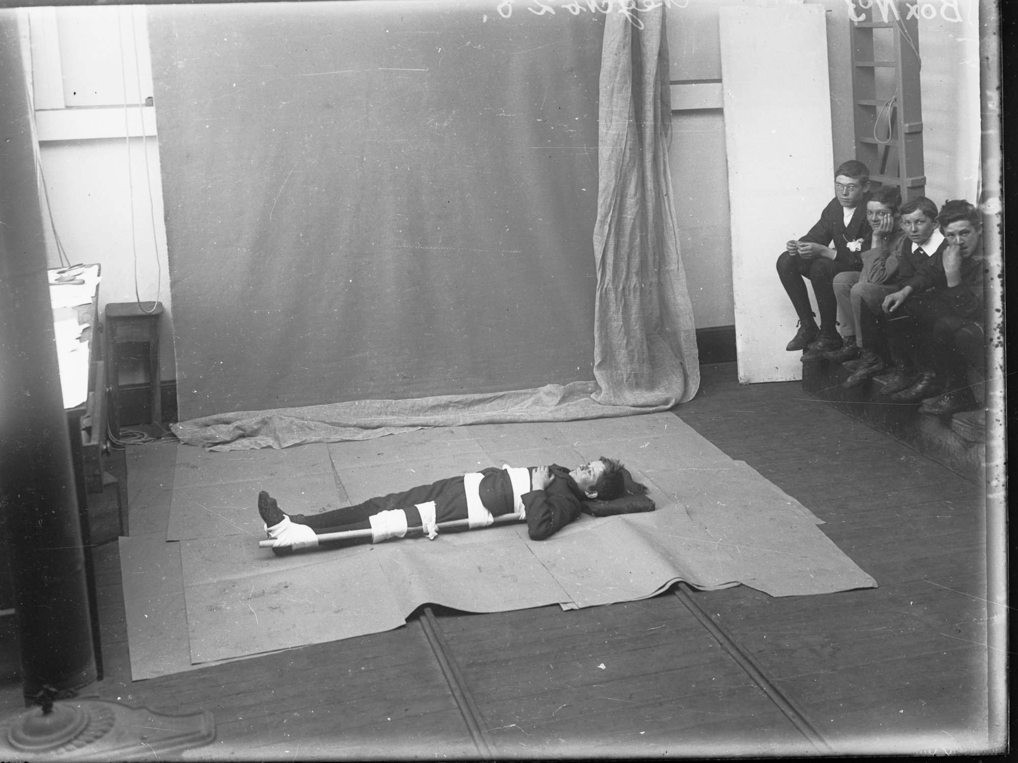 First Aid class: class conducted by Dr Rogers