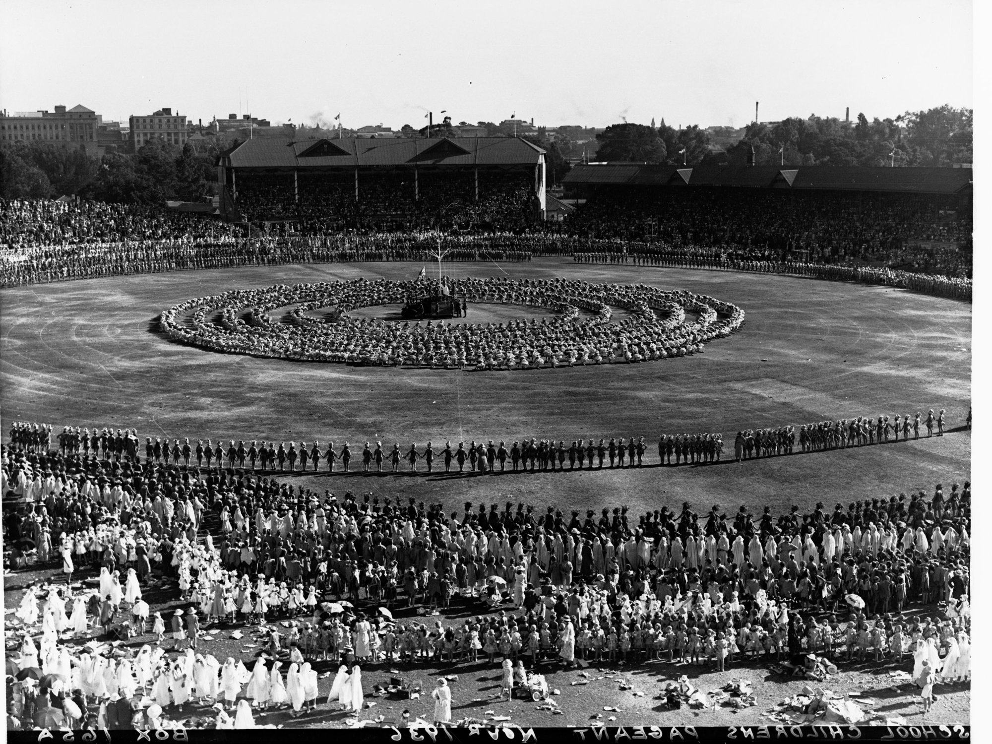 School children's pageant - Adelaide Oval for state centenary