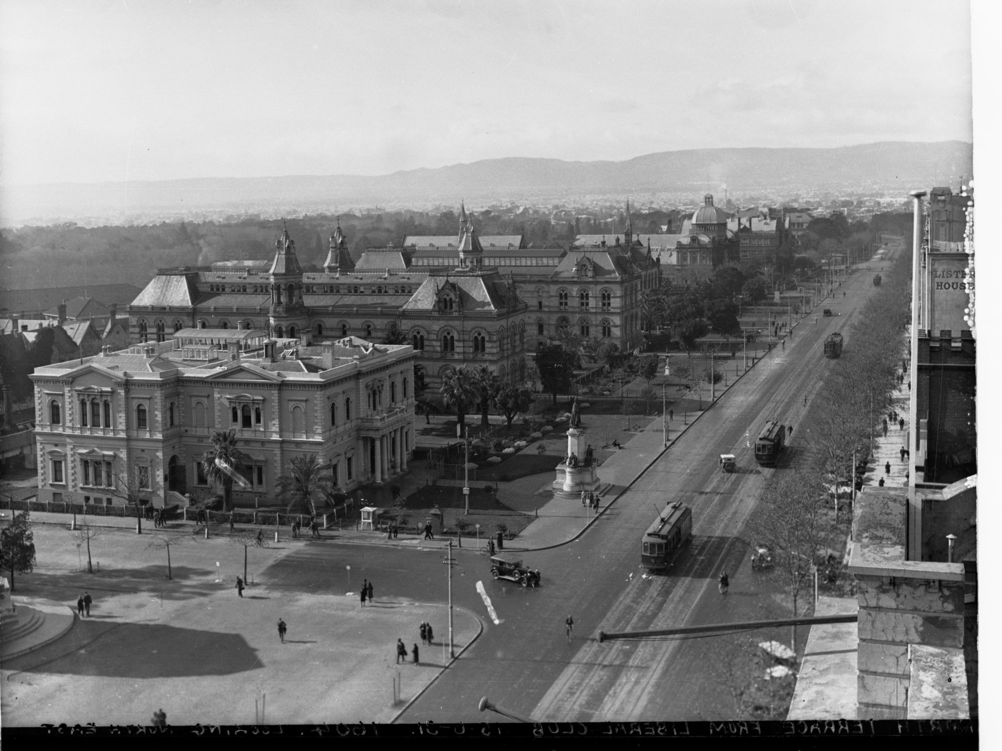 North Terrace from the Liberal Club Looking North East