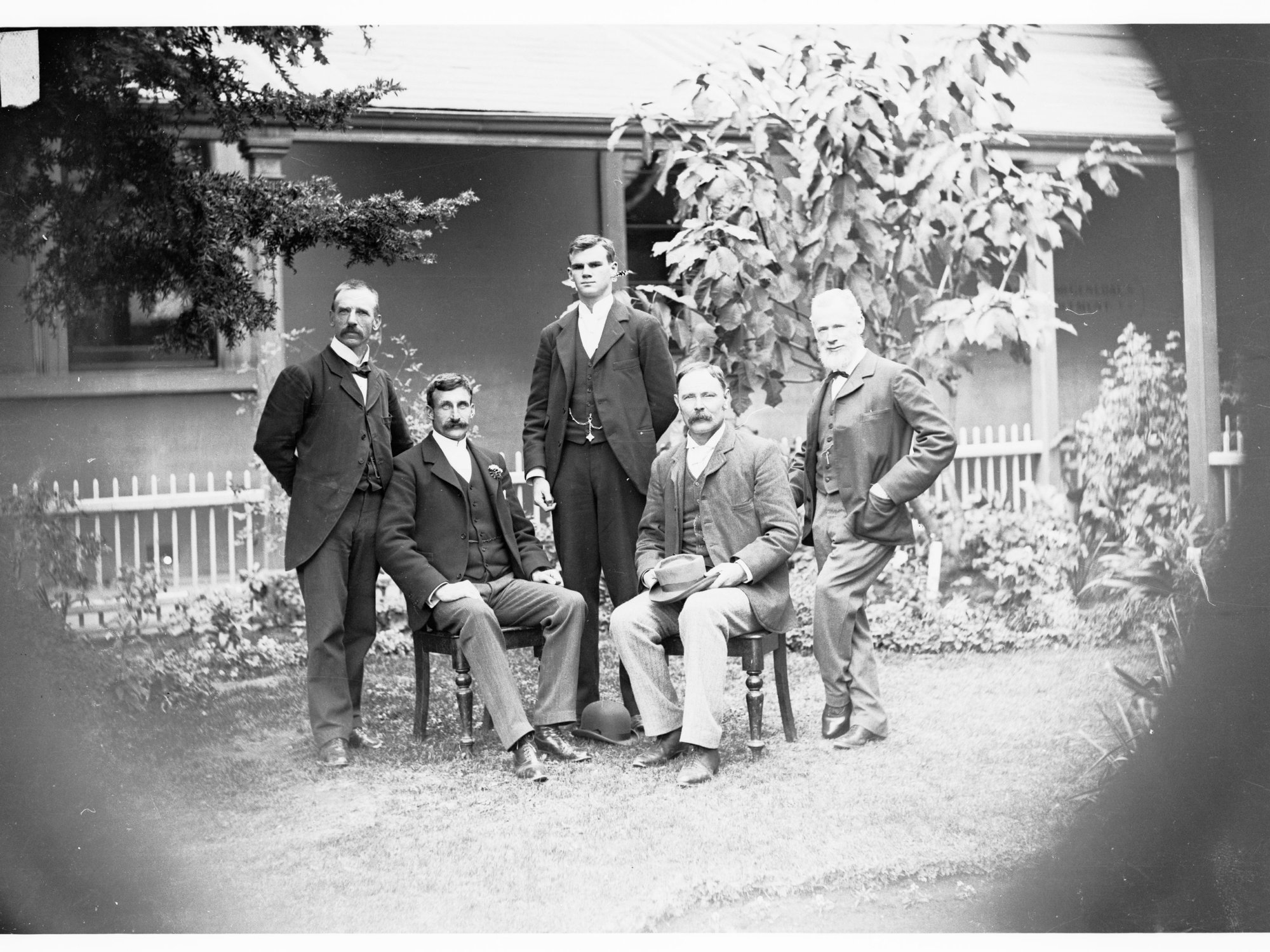 Group Portrait of Calvert Expedition to Western Australia by L Wells - 1896-1897