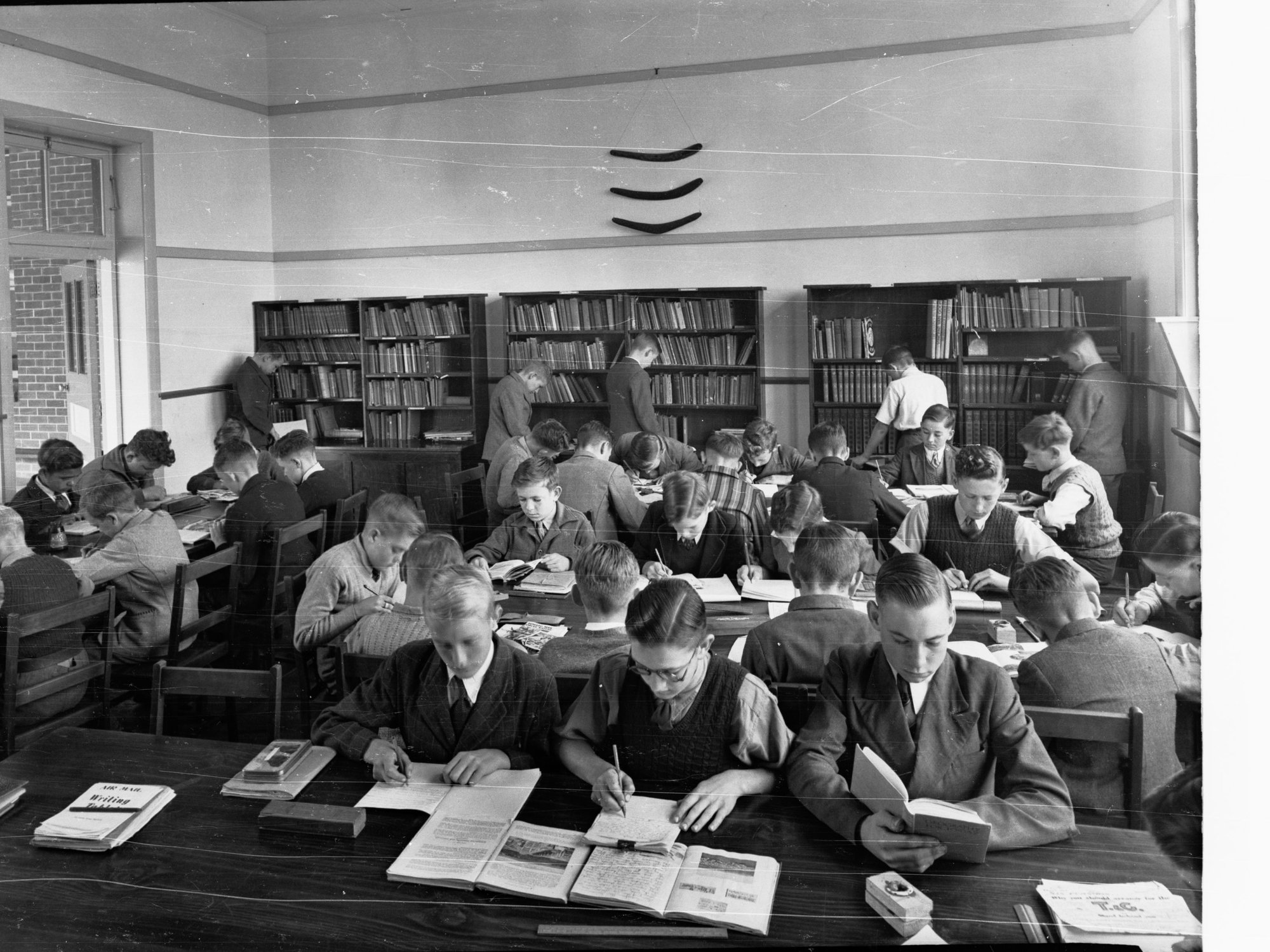 Goodwood Boys Technical School Library,1945